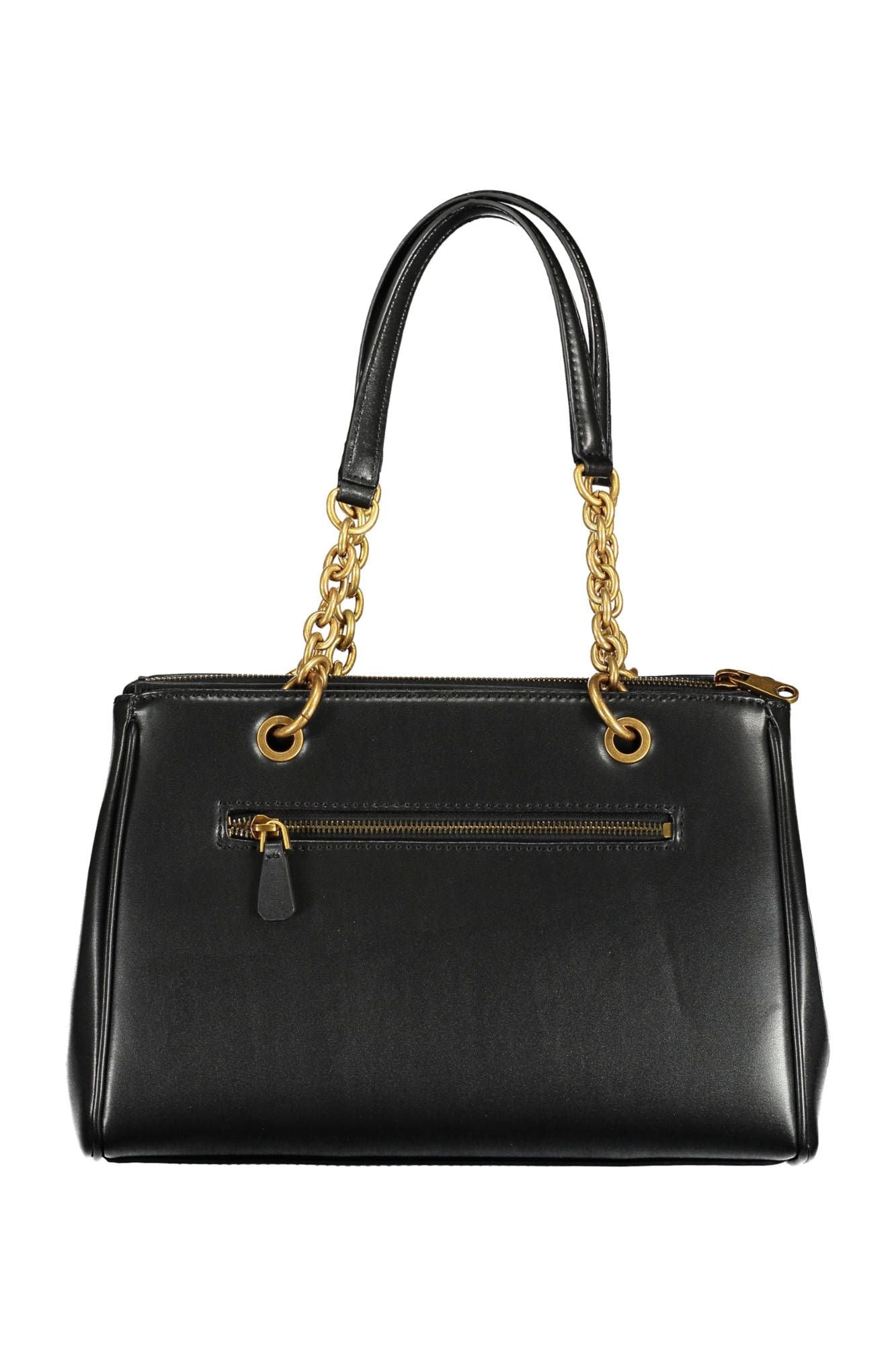 Guess Chic Black Contrasting Detail Dual-Handle Bag - Luksusmuotia Guess Jeans - Tutustu YVES JAVANNI® 