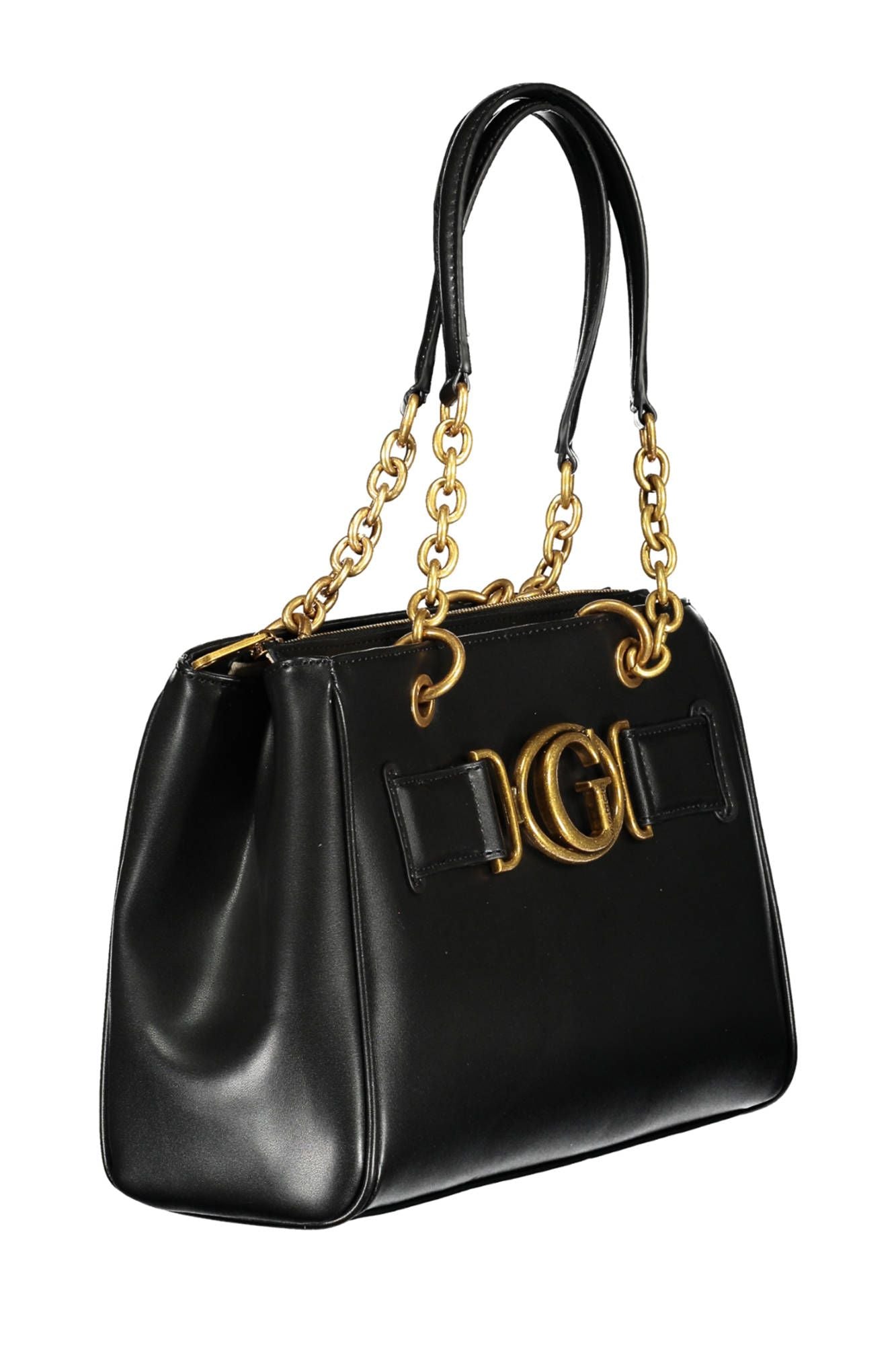 Guess Chic Black Contrasting Detail Dual-Handle Bag - Luksusmuotia Guess Jeans - Tutustu YVES JAVANNI® 