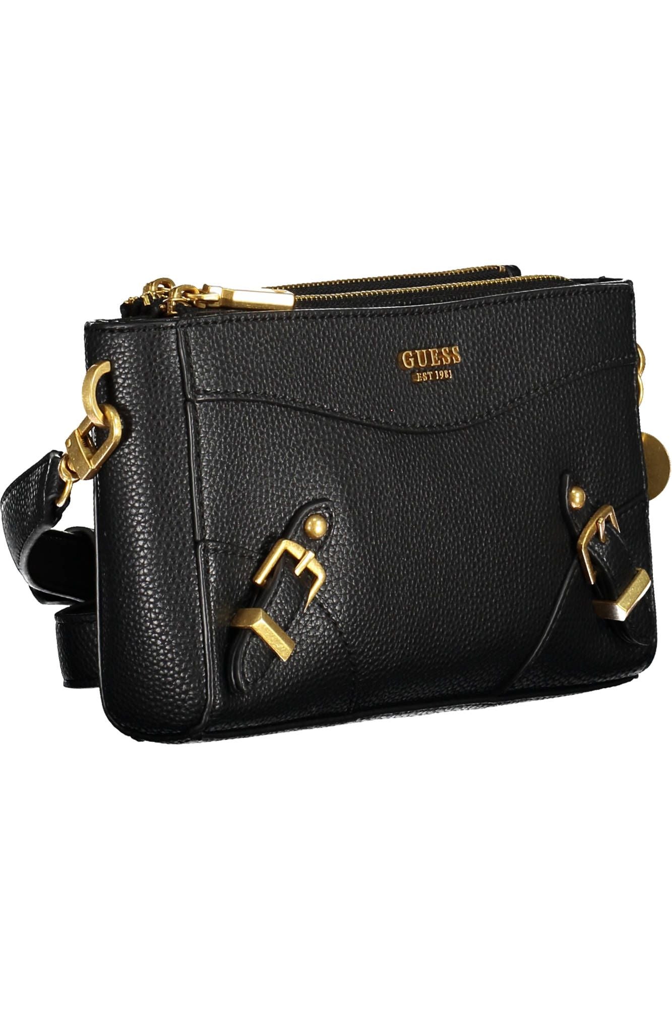 Guess Chic Contrasting Black Polyurethane Handbag - Luksusmuotia Guess Jeans - Tutustu YVES JAVANNI® 