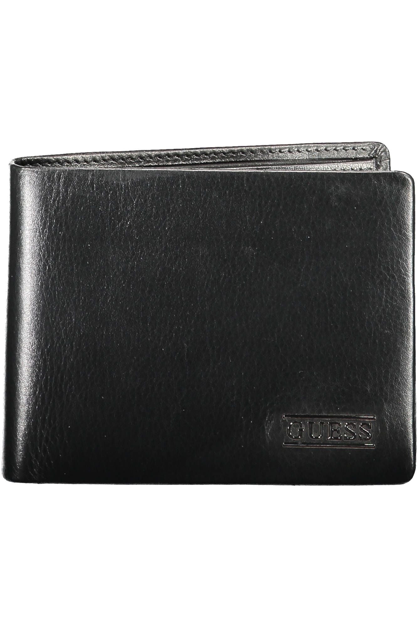 Guess Elegant Black Leather Men's Wallet - Luksusmuotia Guess Jeans - Tutustu YVES JAVANNI® 