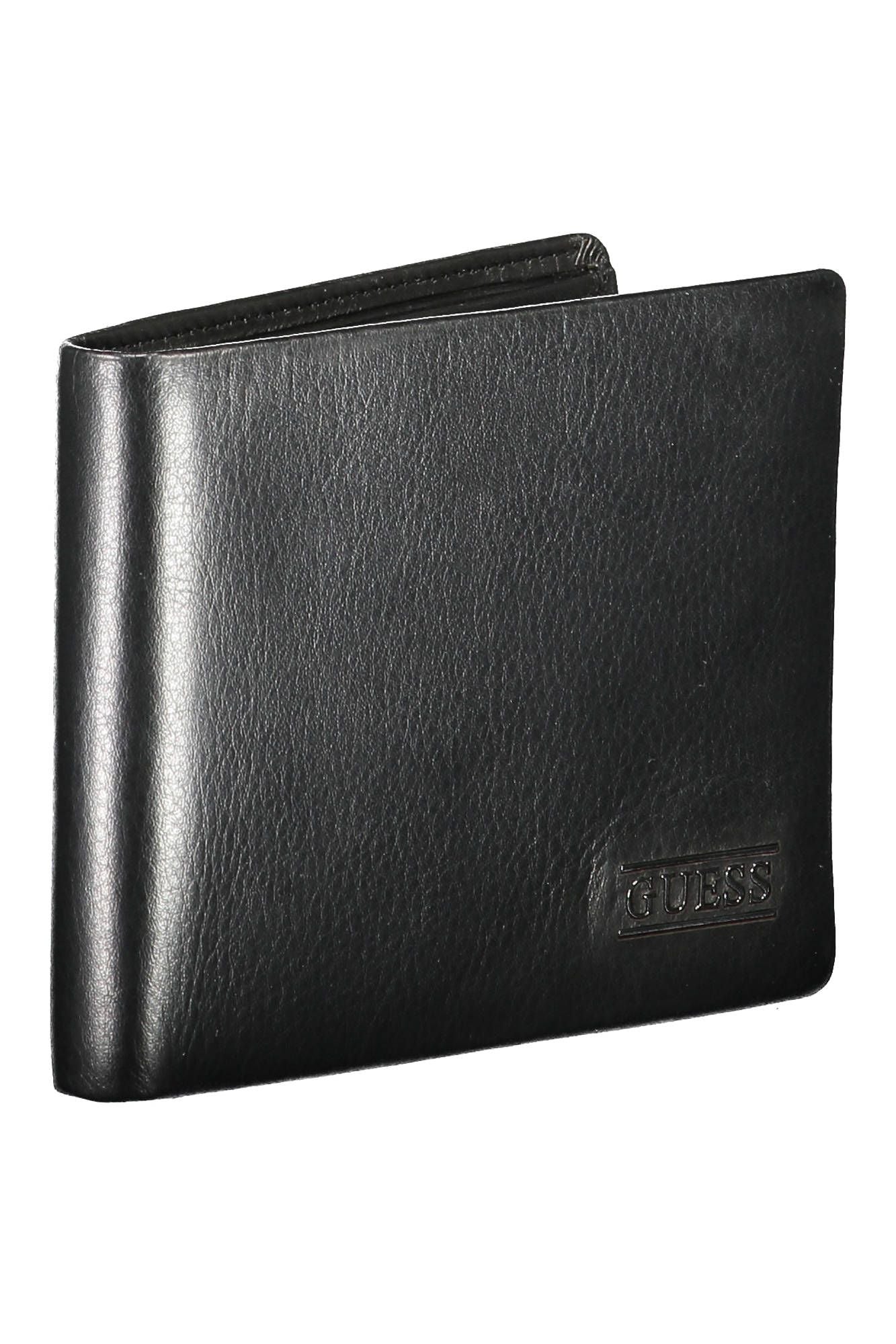 Guess Elegant Black Leather Men's Wallet - Luksusmuotia Guess Jeans - Tutustu YVES JAVANNI® 