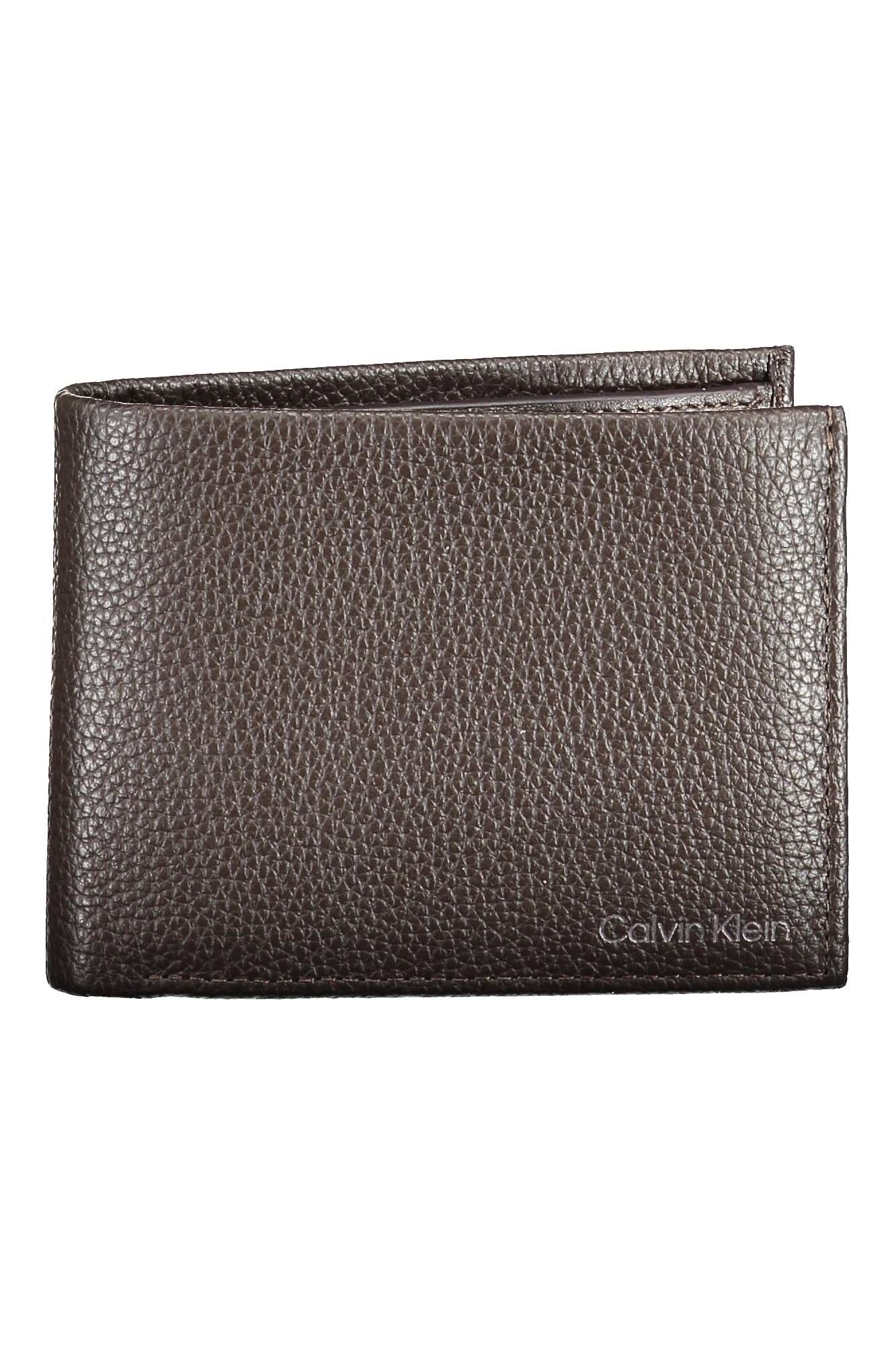 Calvin Klein Brown Leather Men Wallet - Luksuslaukut ja asusteet Calvin Klein - Tutustu YVES JAVANNI® 