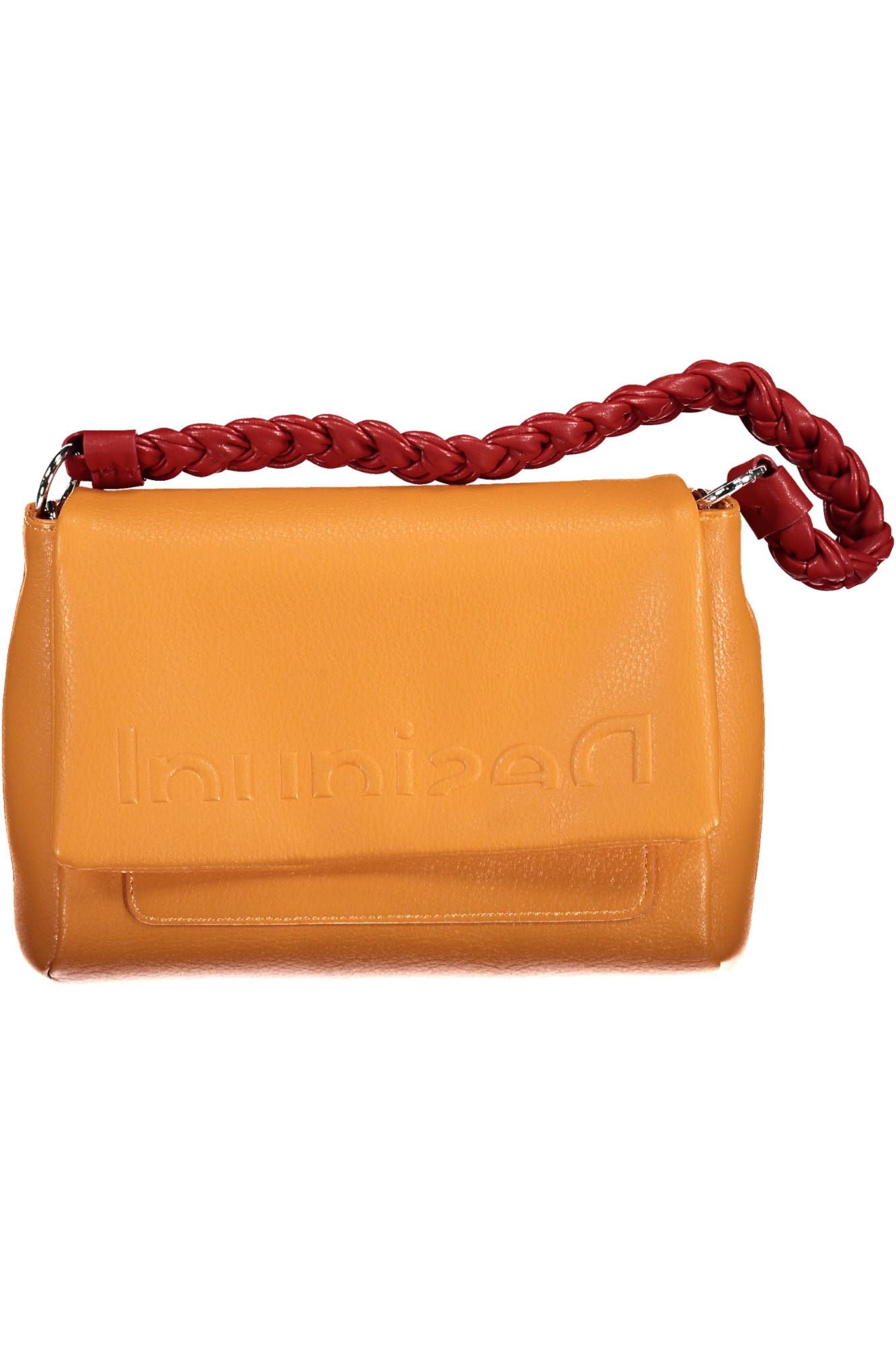 Desigual Chic Orange Shoulder Bag with Contrasting Details - Luksusmuotia Desigual - Tutustu YVES JAVANNI® 