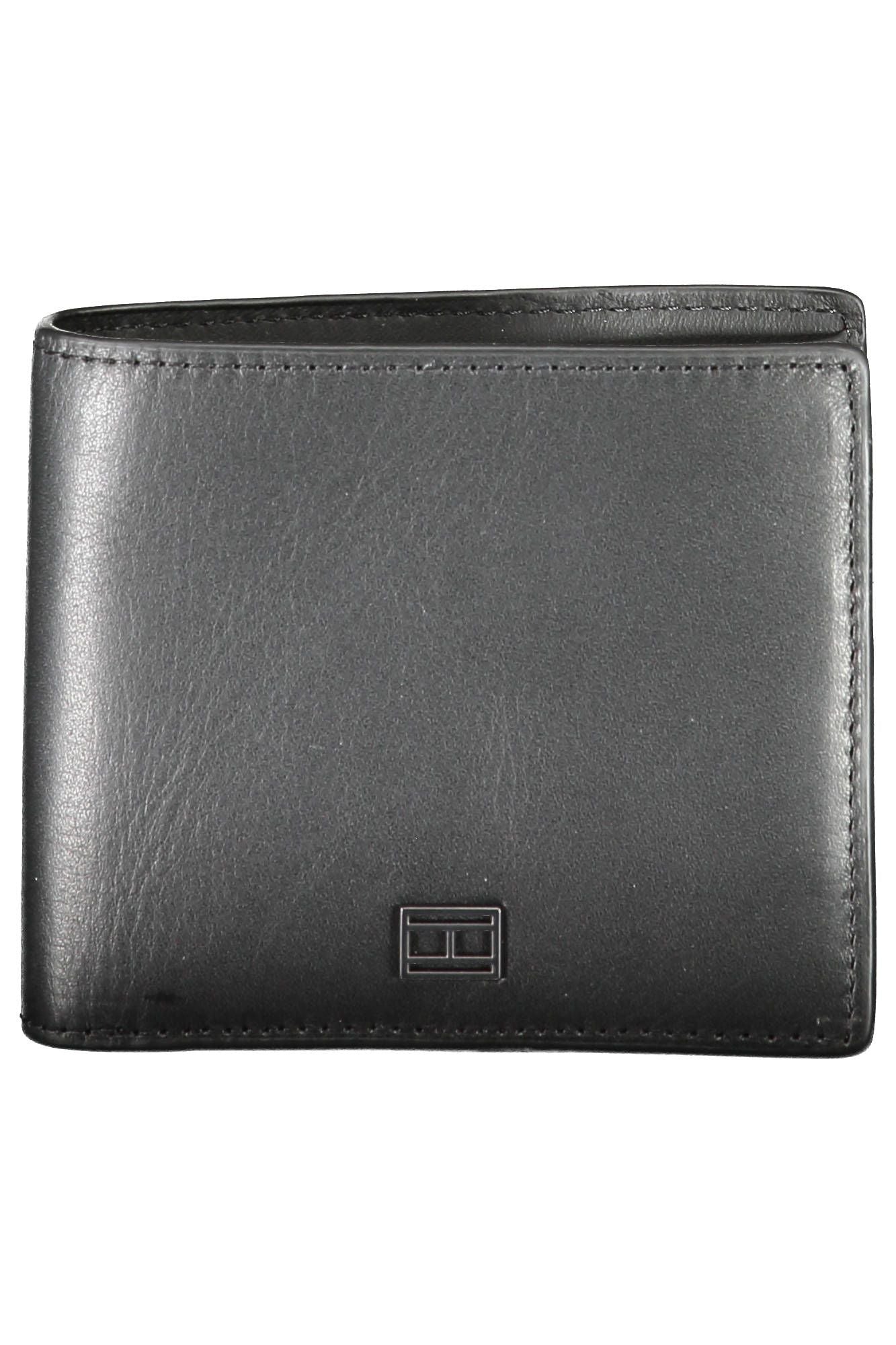 Tommy Hilfiger Black Leather Men Wallet - Luksuslaukut ja asusteet Tommy Hilfiger - Tutustu YVES JAVANNI® 