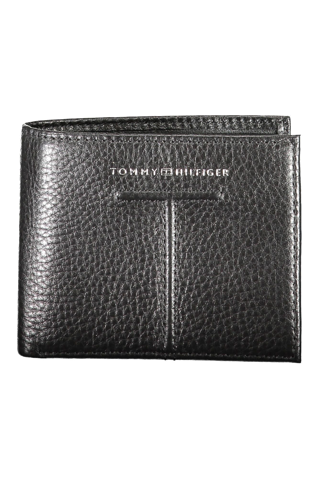 Tommy Hilfiger Black Leather Men Wallet - Luksuslaukut ja asusteet Tommy Hilfiger - Tutustu YVES JAVANNI® 