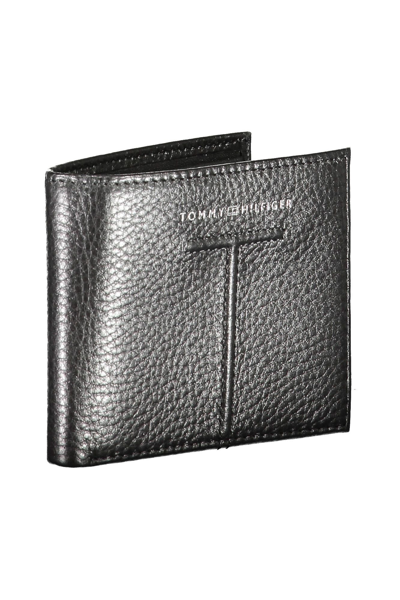 Tommy Hilfiger Black Leather Men Wallet - Luksuslaukut ja asusteet Tommy Hilfiger - Tutustu YVES JAVANNI® 