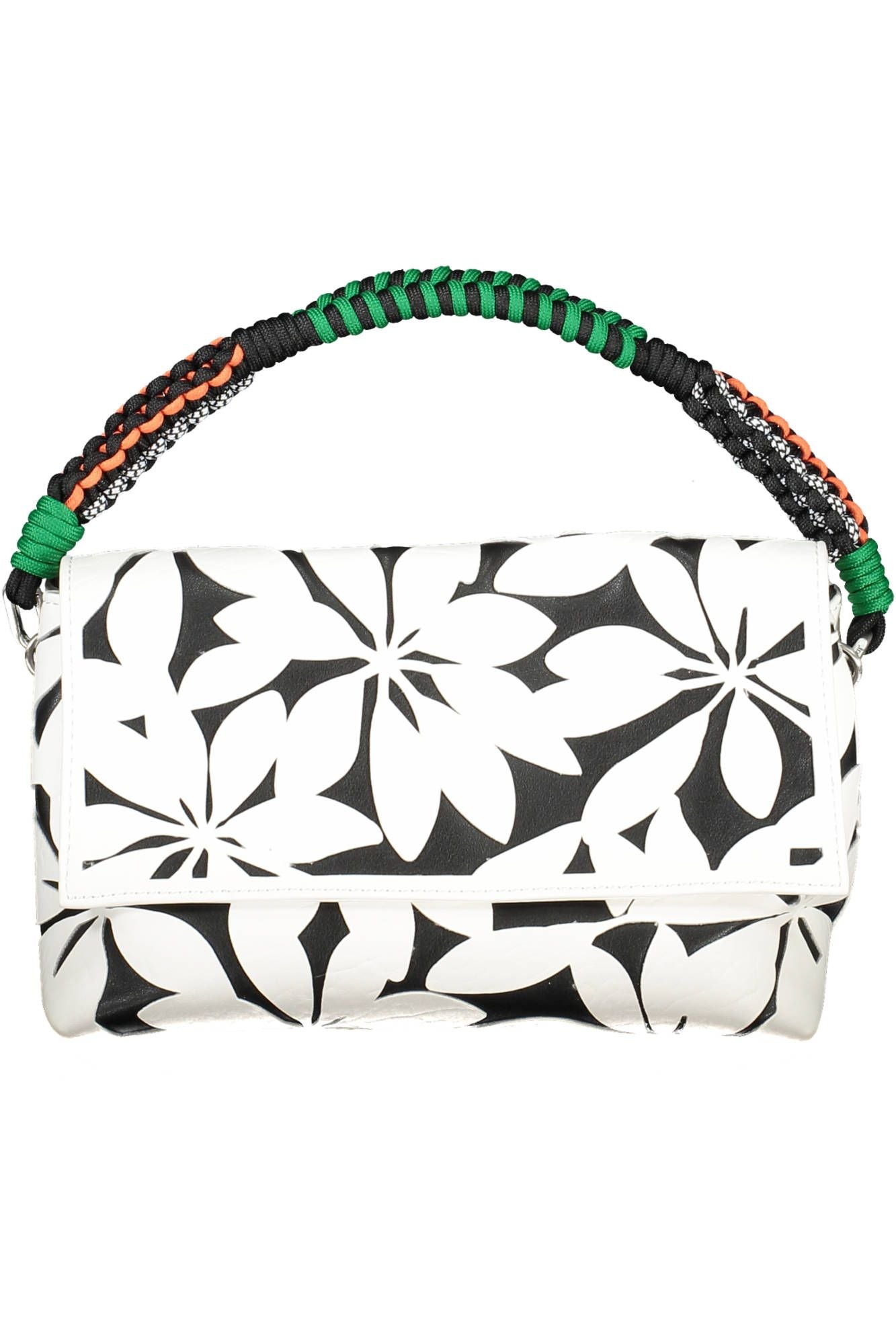 Desigual Chic White Contrasting Detail Shoulder Bag - Luksusmuotia Desigual - Tutustu YVES JAVANNI® 