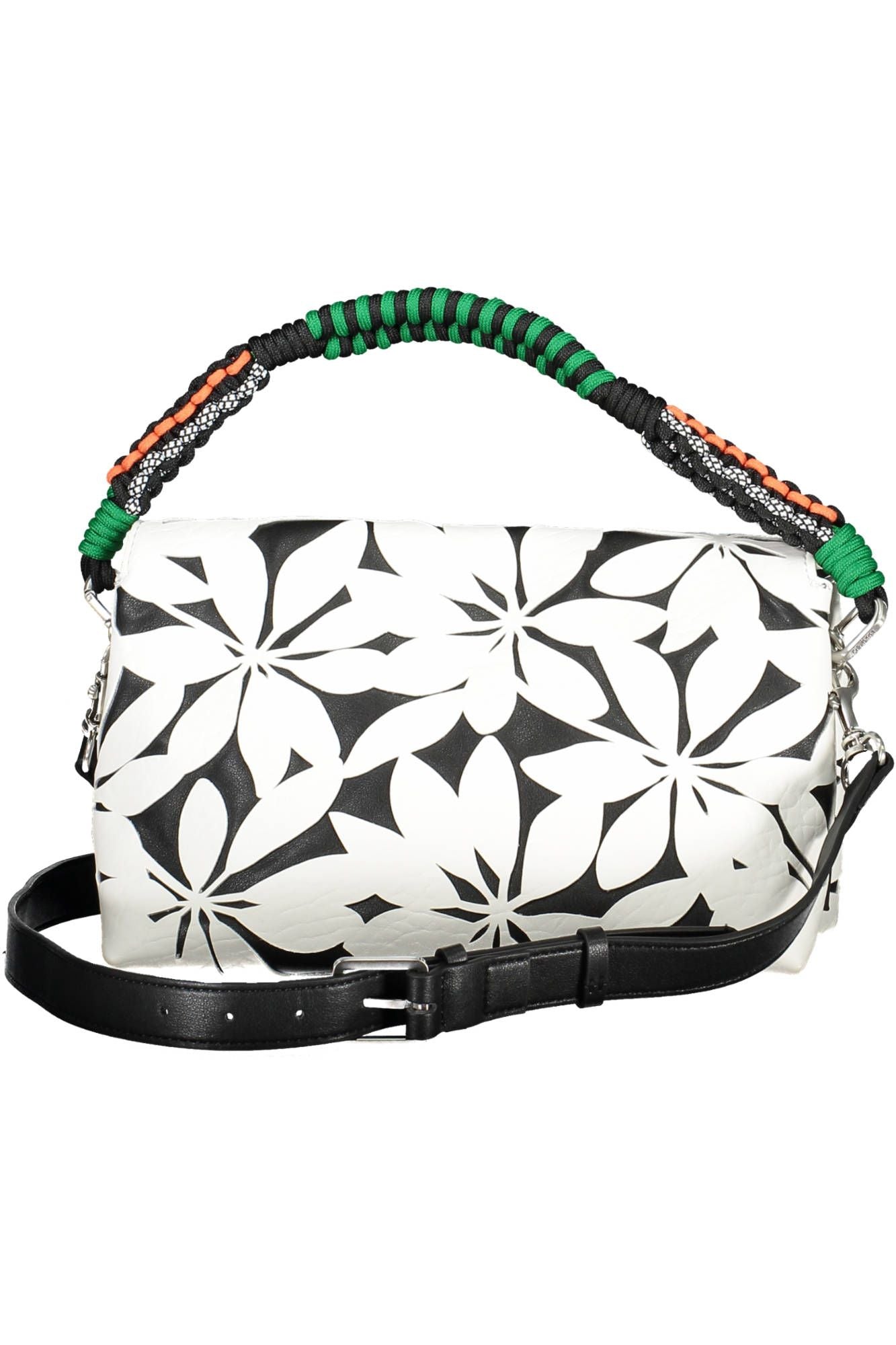 Desigual Chic White Contrasting Detail Shoulder Bag - Luksusmuotia Desigual - Tutustu YVES JAVANNI® 