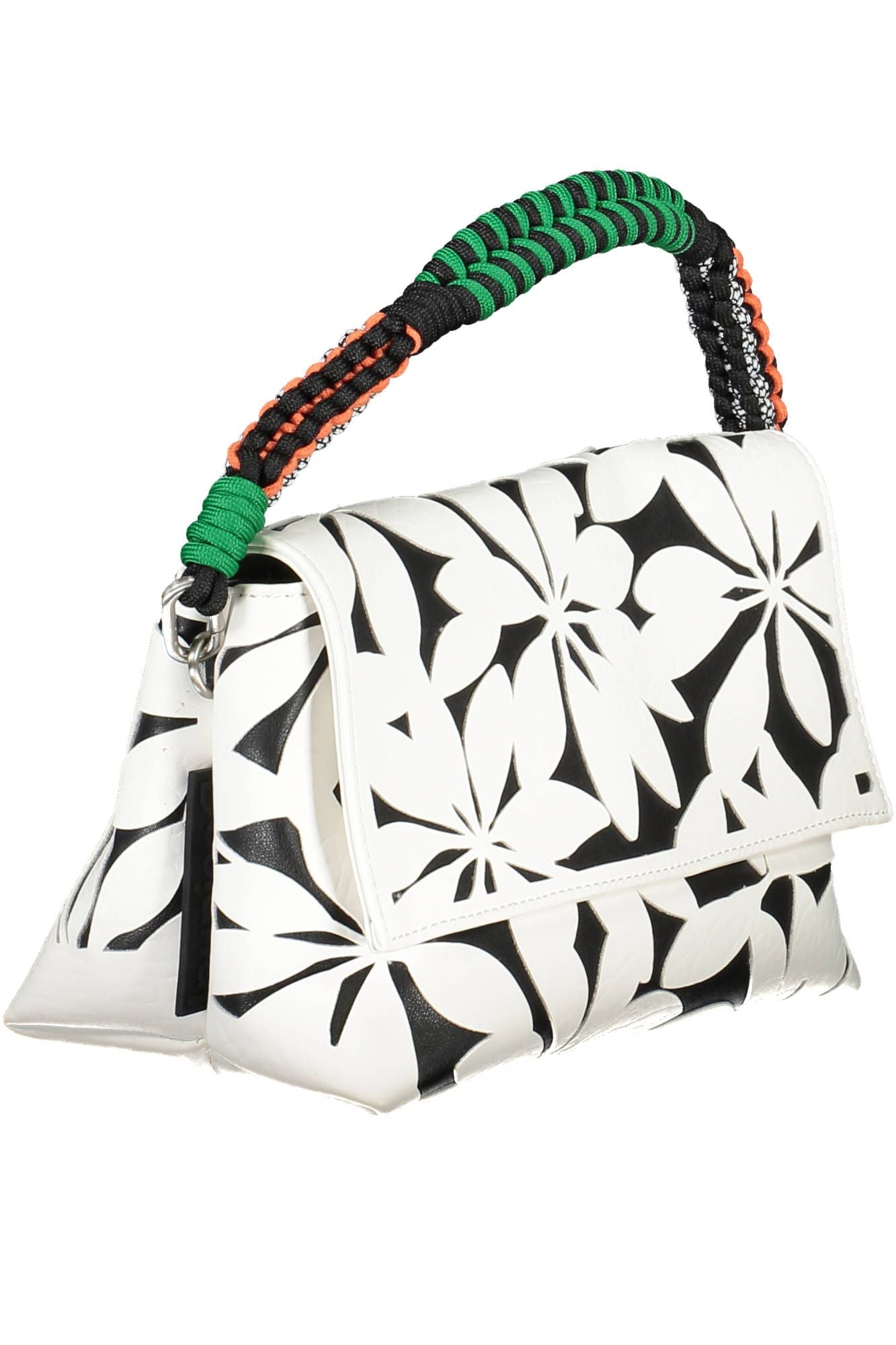 Desigual Chic White Contrasting Detail Shoulder Bag - Luksusmuotia Desigual - Tutustu YVES JAVANNI® 