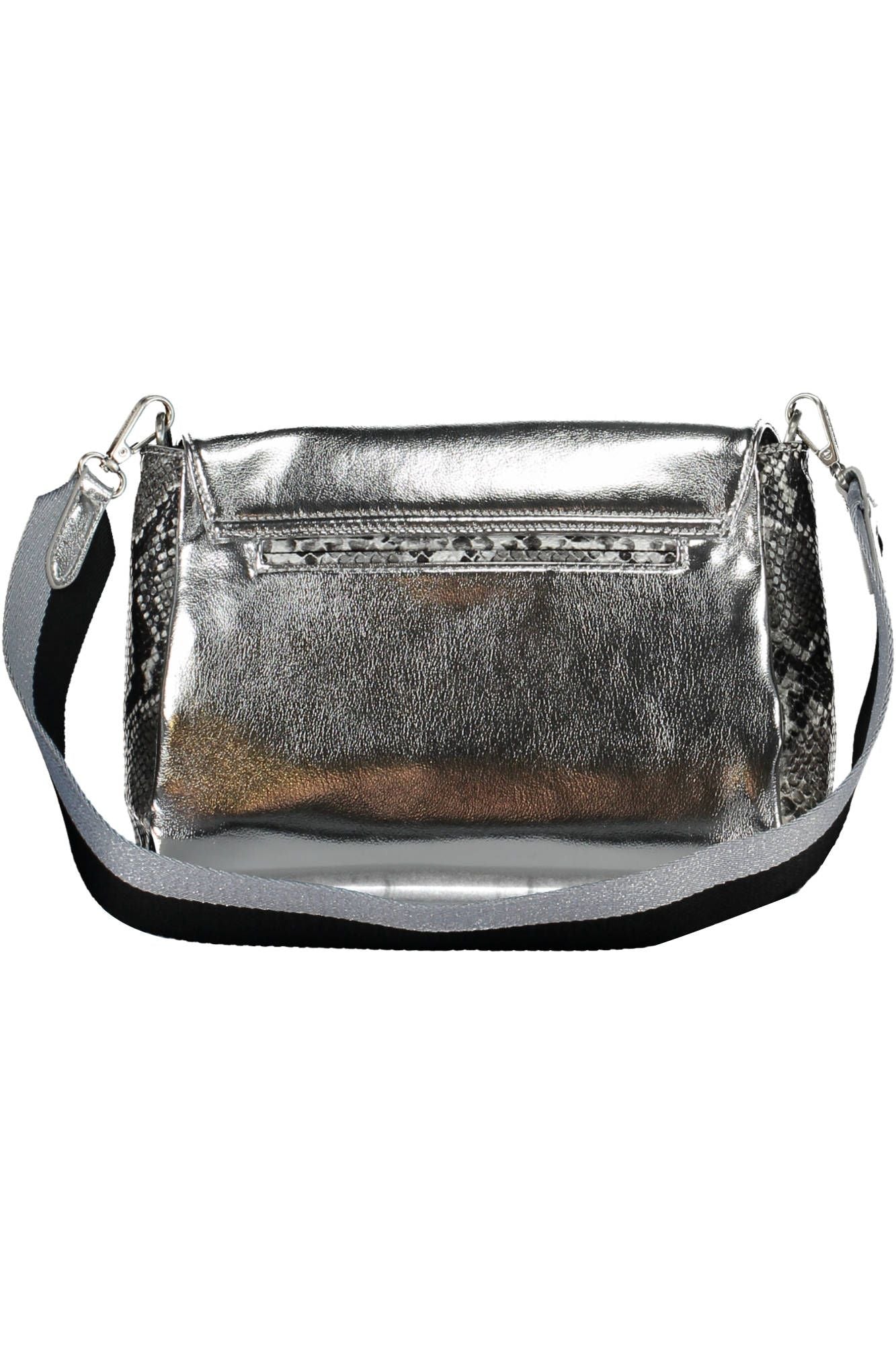 Desigual Elegant Silver Polyurethane Handbag - Luksusmuotia Desigual - Tutustu YVES JAVANNI® 