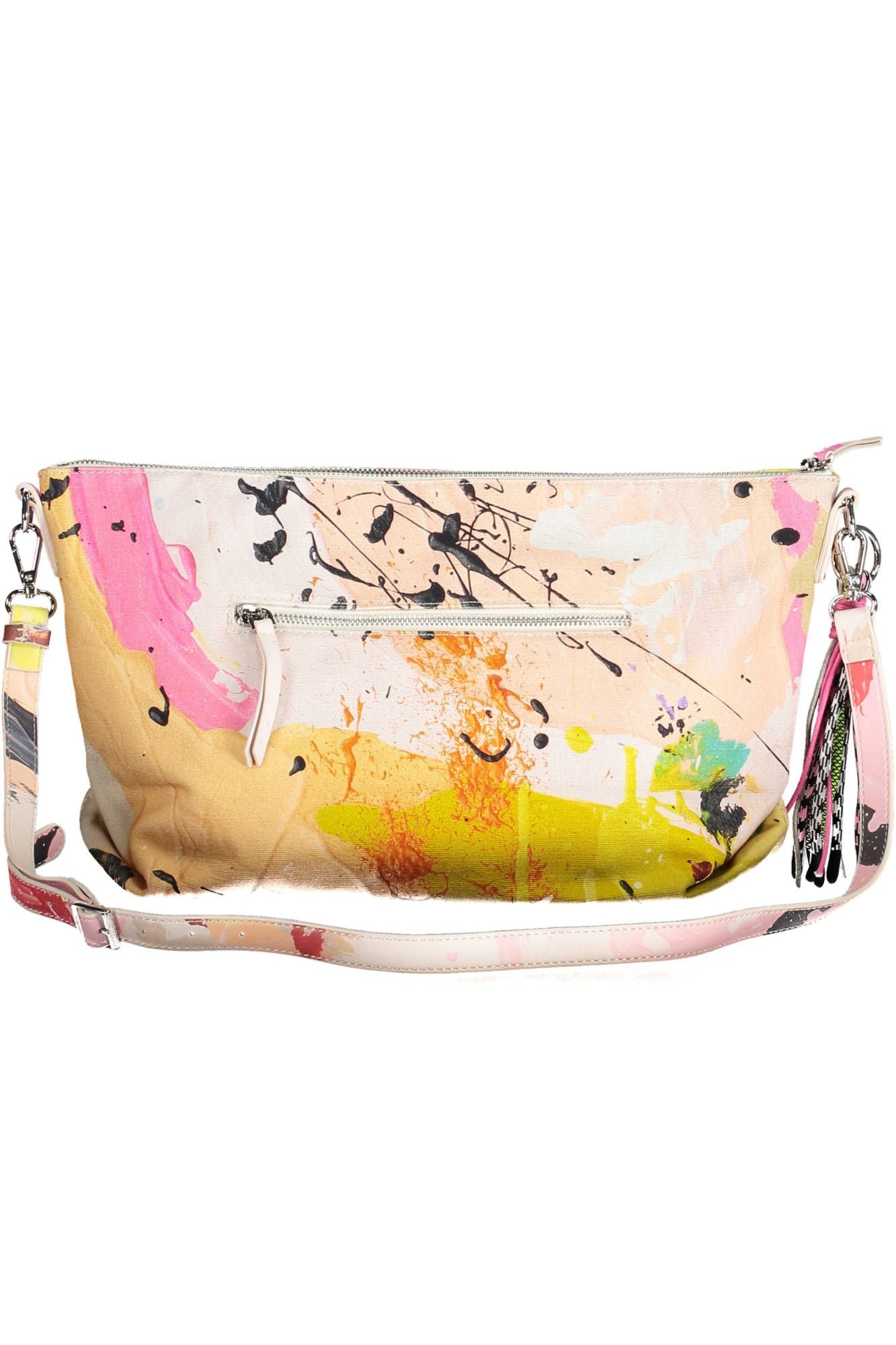 Desigual Chic White Contrasting Detail Shoulder Bag - Luksusmuotia Desigual - Tutustu YVES JAVANNI® 