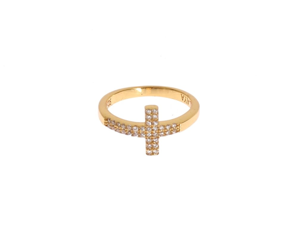 Nialaya Elegant Gold Plated Sterling Silver CZ Ring - Luksusmuotia Nialaya - Tutustu YVES JAVANNI® 