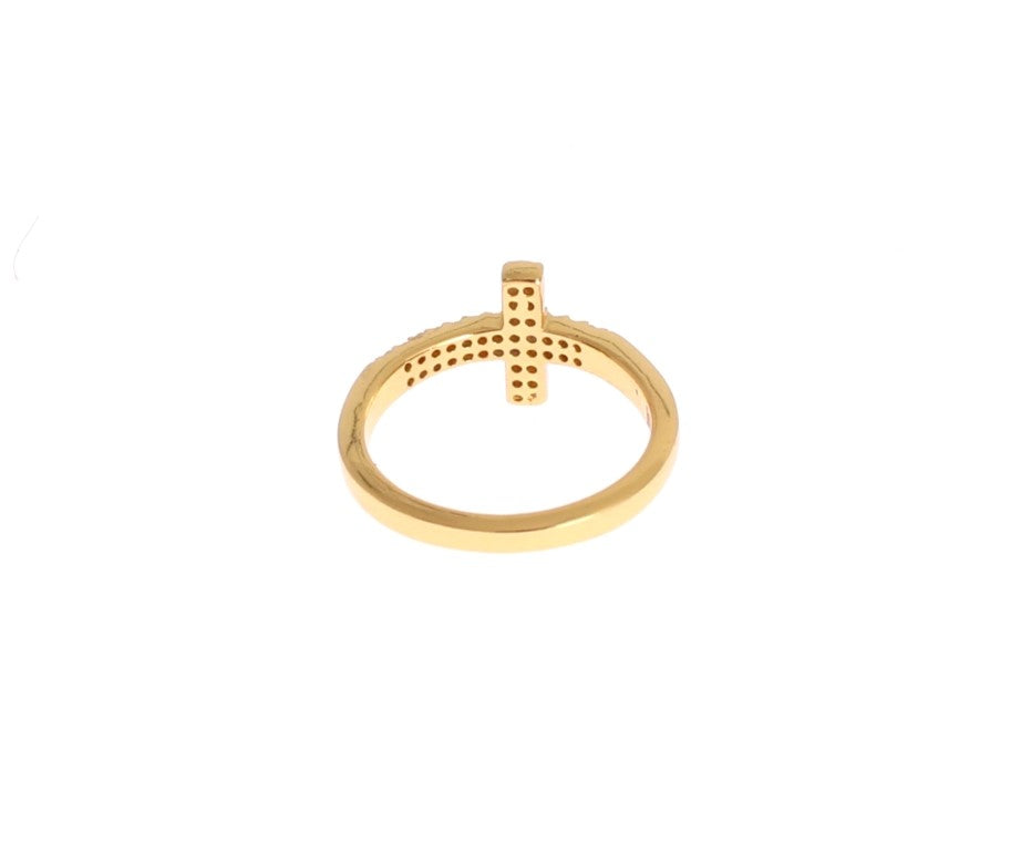 Nialaya Elegant Gold Plated Sterling Silver CZ Ring - Luksusmuotia Nialaya - Tutustu YVES JAVANNI® 