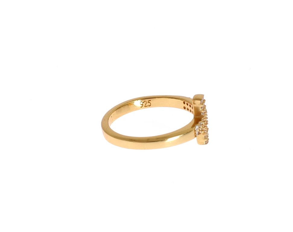 Nialaya Elegant Gold Plated Sterling Silver CZ Ring - Luksusmuotia Nialaya - Tutustu YVES JAVANNI® 