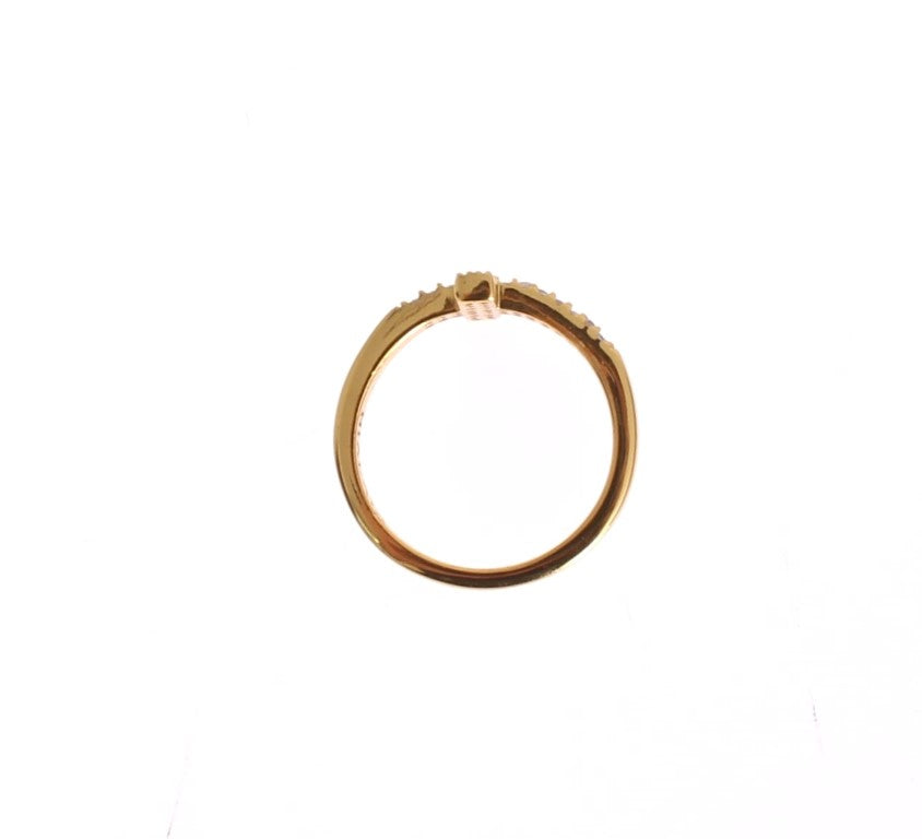 Nialaya Elegant Gold Plated Sterling Silver CZ Ring - Luksusmuotia Nialaya - Tutustu YVES JAVANNI® 