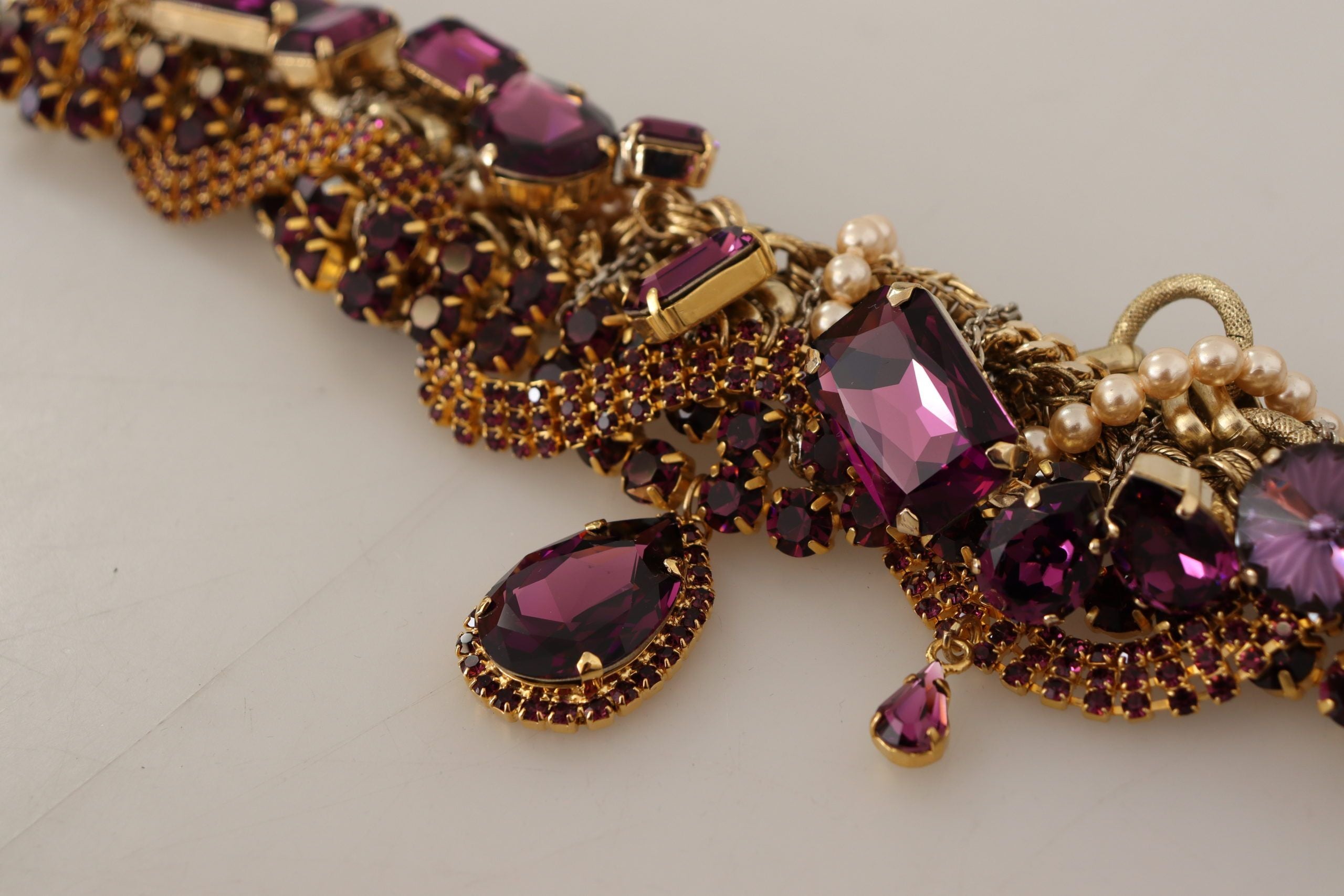 Dolce & Gabbana Sicilian Sparkle Gold-Tone Statement Necklace - Luksusmuotia Dolce & Gabbana - Tutustu YVES JAVANNI® 