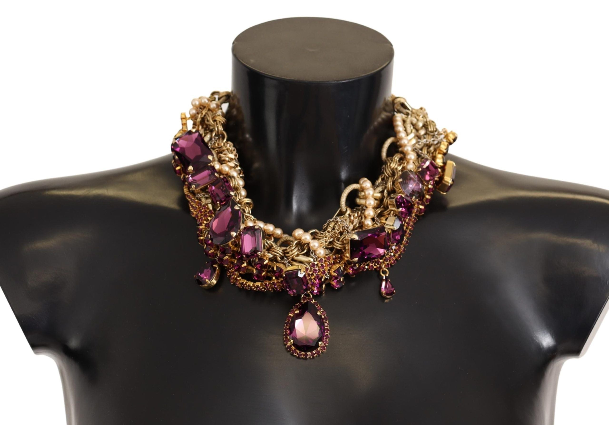 Dolce & Gabbana Sicilian Sparkle Gold-Tone Statement Necklace - Luksusmuotia Dolce & Gabbana - Tutustu YVES JAVANNI® 