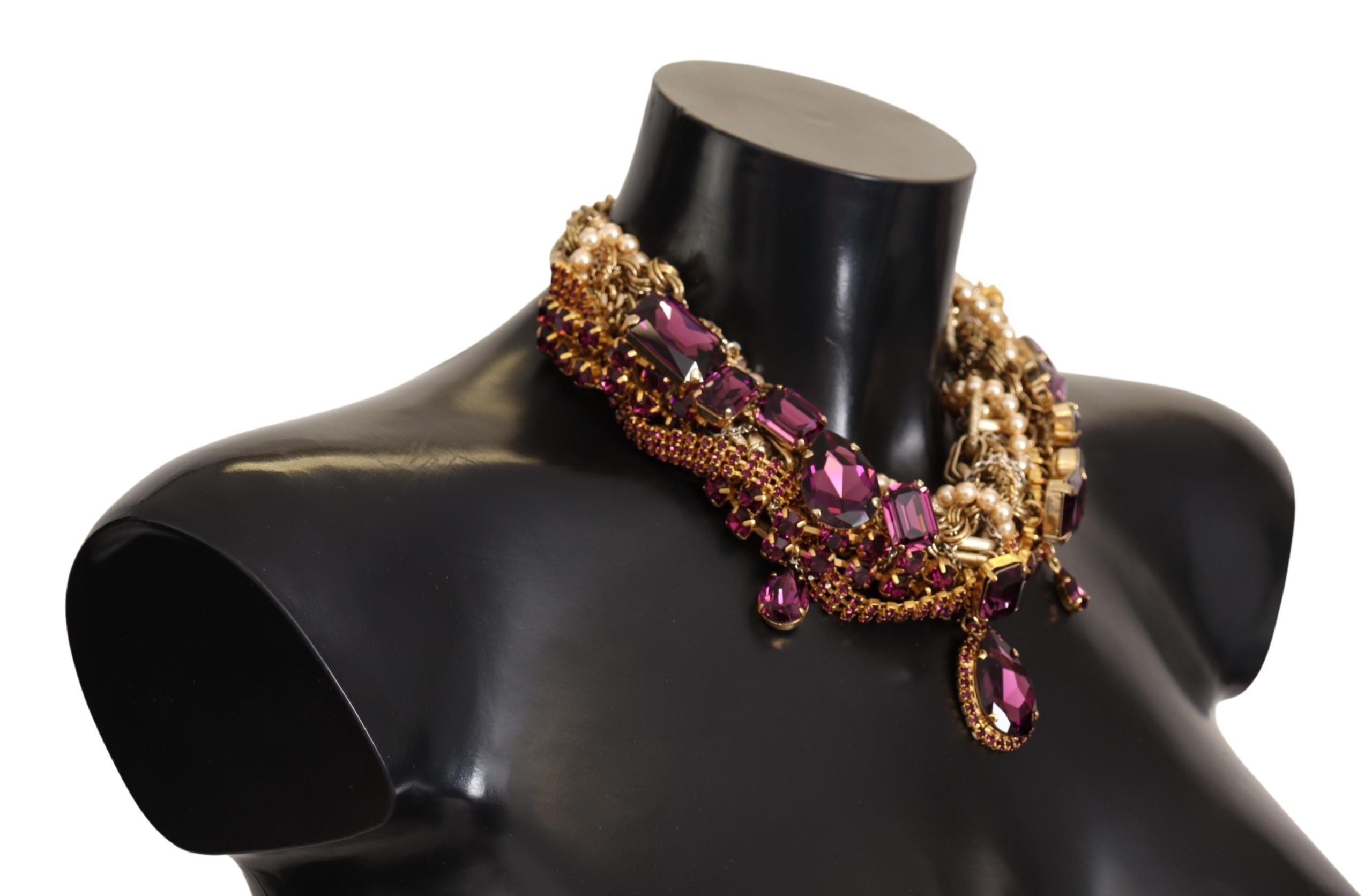 Dolce & Gabbana Sicilian Sparkle Gold-Tone Statement Necklace - Luksusmuotia Dolce & Gabbana - Tutustu YVES JAVANNI® 