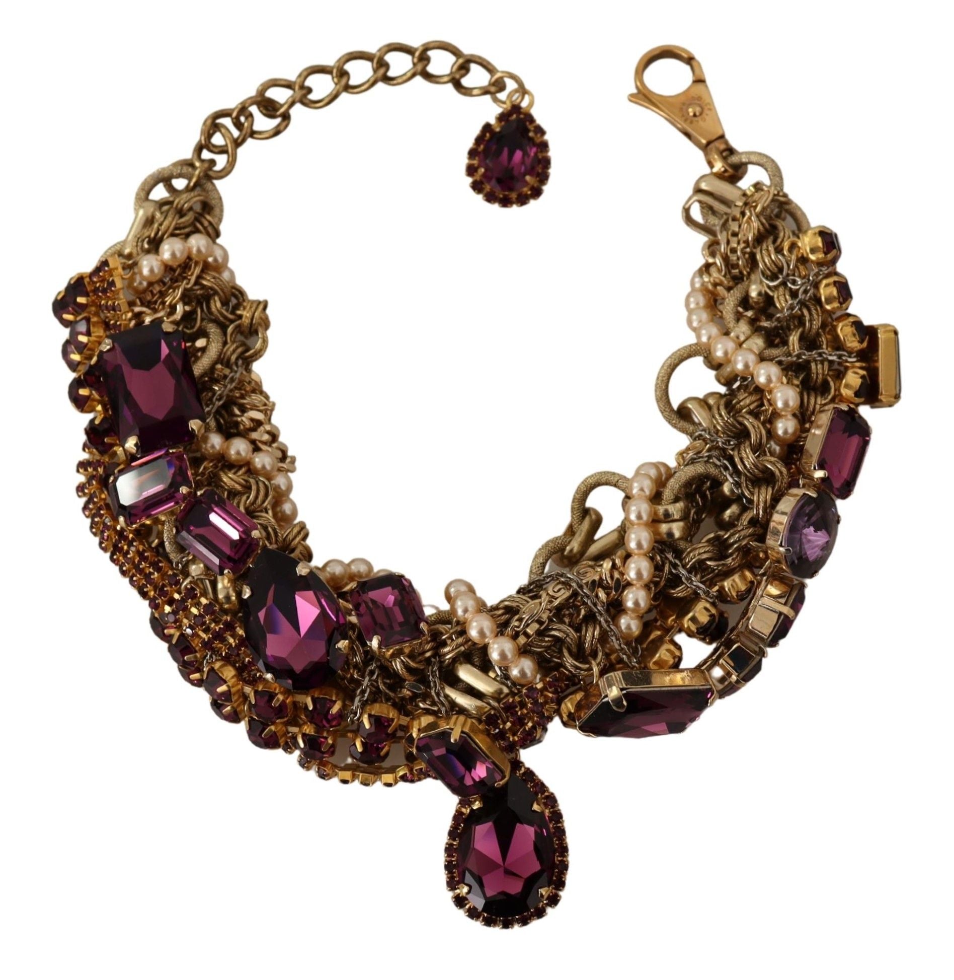 Dolce & Gabbana Sicilian Sparkle Gold-Tone Statement Necklace - Luksusmuotia Dolce & Gabbana - Tutustu YVES JAVANNI® 