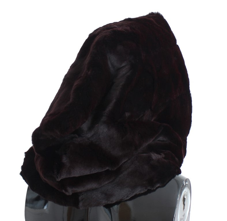 Dolce & Gabbana Exclusive Purple Weasel Fur Hooded Scarf - Luksusmuotia Dolce & Gabbana - Tutustu YVES JAVANNI® 