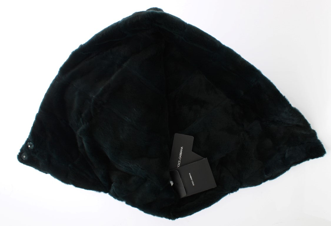 Dolce & Gabbana Exclusive Green Weasel Fur Hooded Scarf - Luksusmuotia Dolce & Gabbana - Tutustu YVES JAVANNI® 