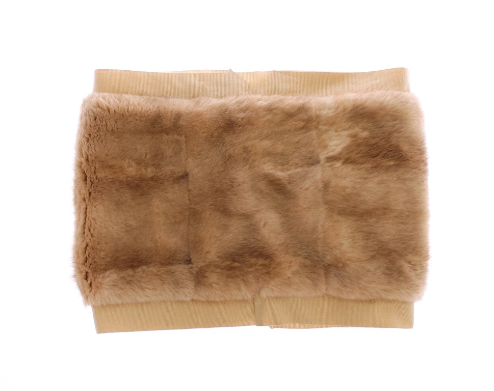 Dolce & Gabbana Exclusive Beige MINK Fur Scarf Wrap - Luksusmuotia Dolce & Gabbana - Tutustu YVES JAVANNI® 