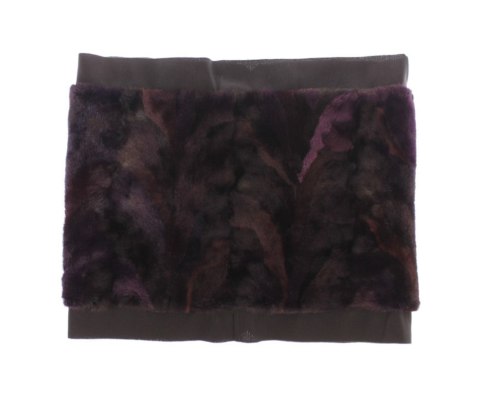 Dolce & Gabbana Exquisite Purple MINK Fur Scarf Wrap - Luksusmuotia Dolce & Gabbana - Tutustu YVES JAVANNI® 