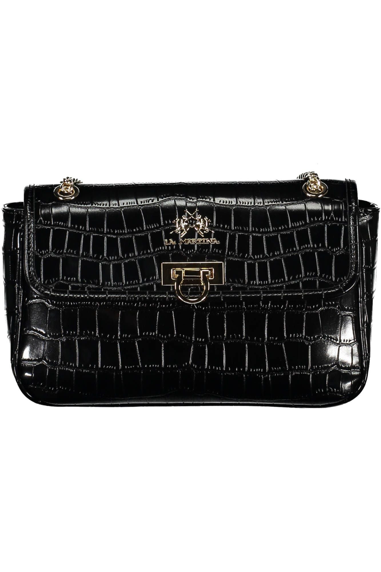 La Martina Black Polyethylene Women Handbag - Luksuslaukut ja asusteet La Martina - Tutustu YVES JAVANNI® 