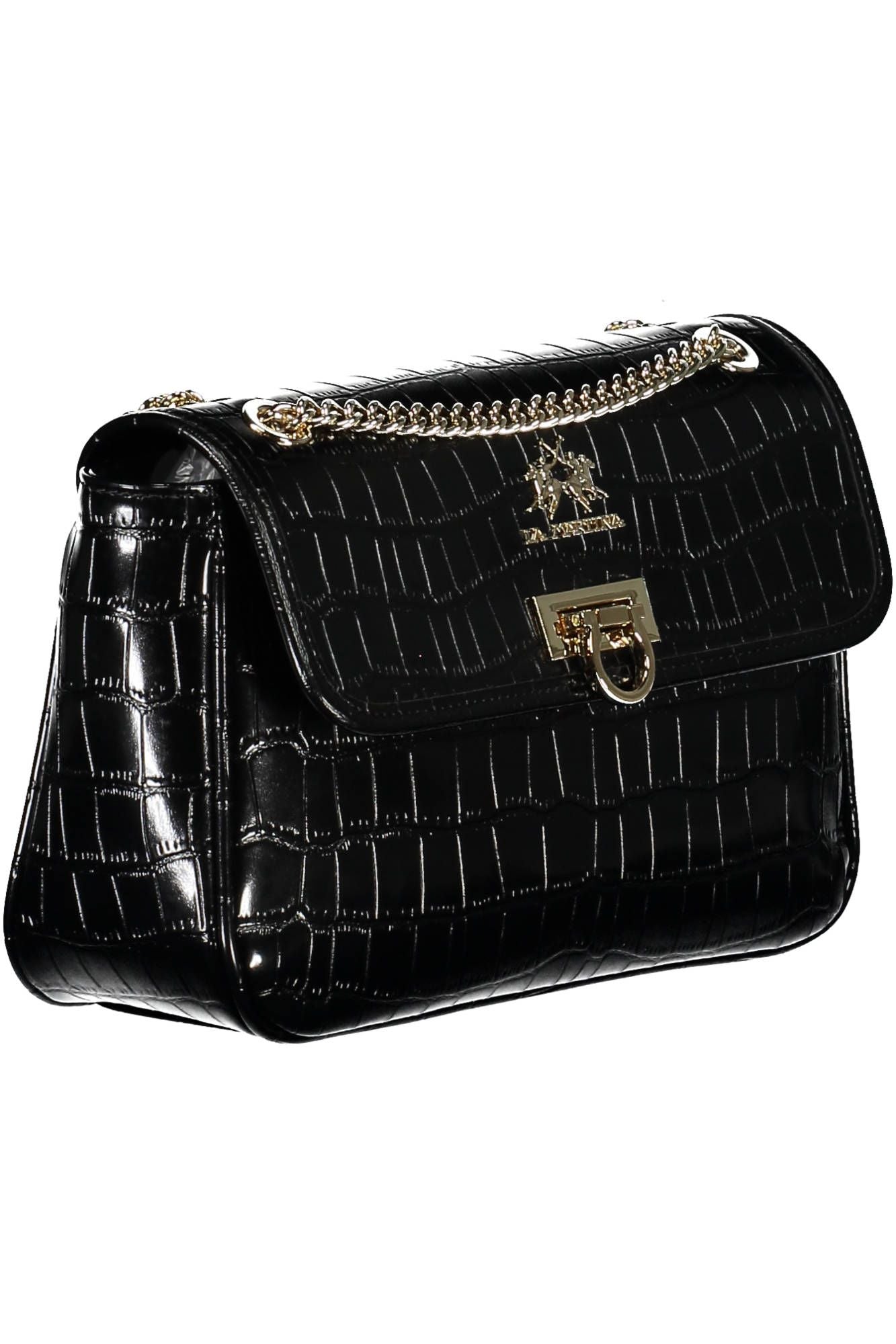 La Martina Black Polyethylene Women Handbag - Luksuslaukut ja asusteet La Martina - Tutustu YVES JAVANNI® 