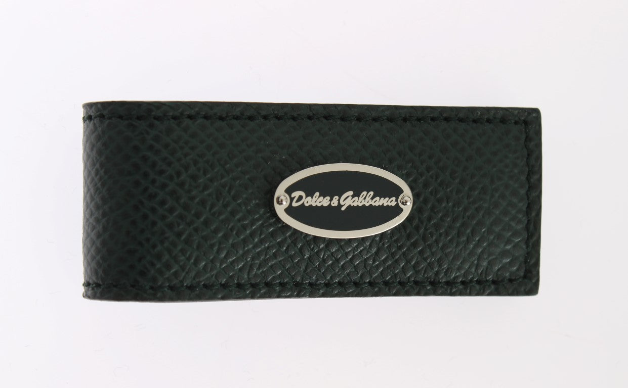 Dolce & Gabbana Elegant Green Leather Money Clip - Luksuslaukut ja asusteet Dolce & Gabbana - Tutustu YVES JAVANNI® 