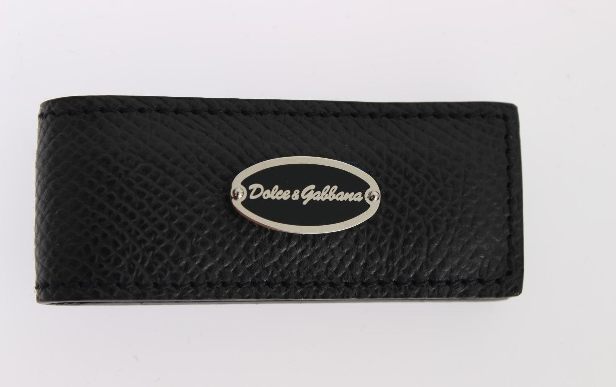 Dolce & Gabbana Elegant Blue Leather Money Clip - Luksusmuotia Dolce & Gabbana - Tutustu YVES JAVANNI® 