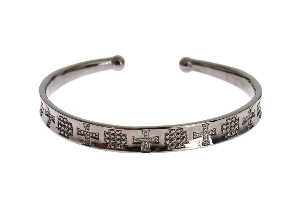 Nialaya Elegant Rhodium Silver Bangle - Luxury from Nialaya - Shop at YVES JAVANNI