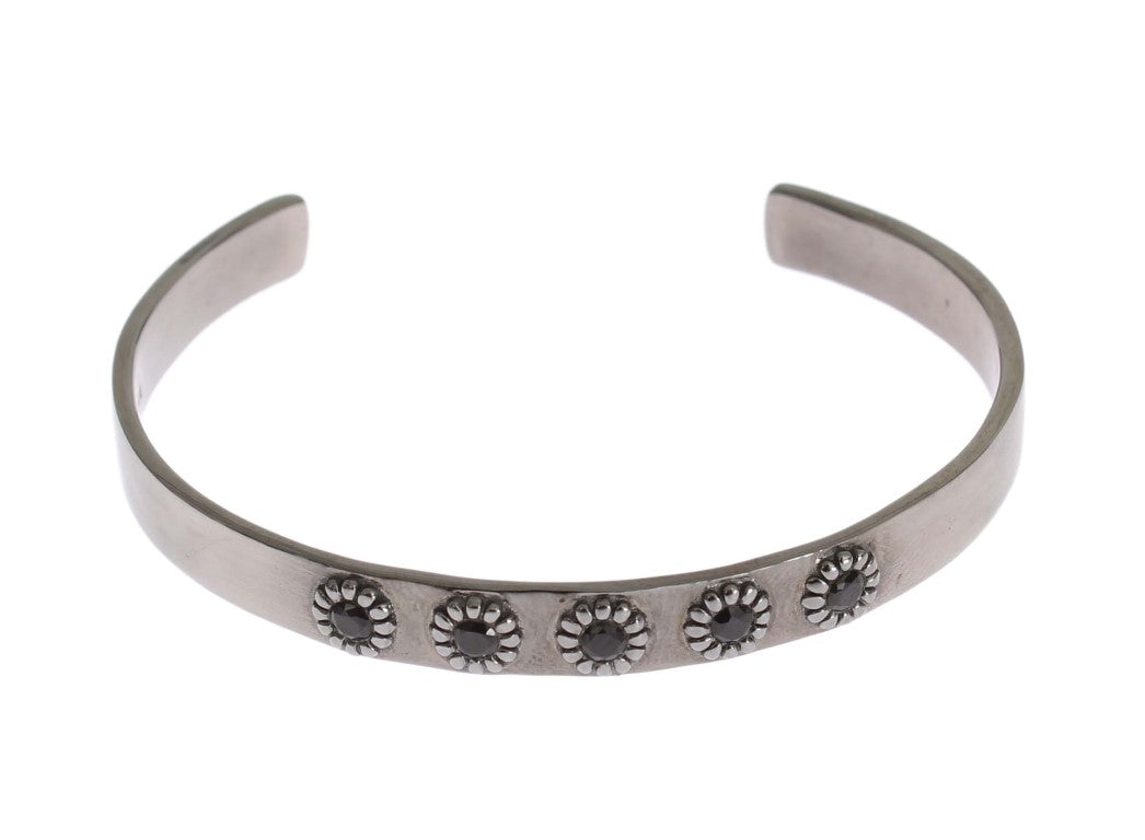 Chic Nialaya Silver CZ Bangle for Her - Luxury from Nialaya - Shop at YVES JAVANNI