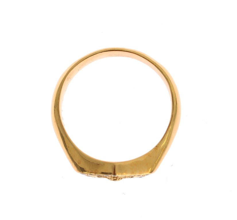 Nialaya Elegant Men's Gold Plated Silver Ring - Luksuslaukut ja asusteet Nialaya - Tutustu YVES JAVANNI® 