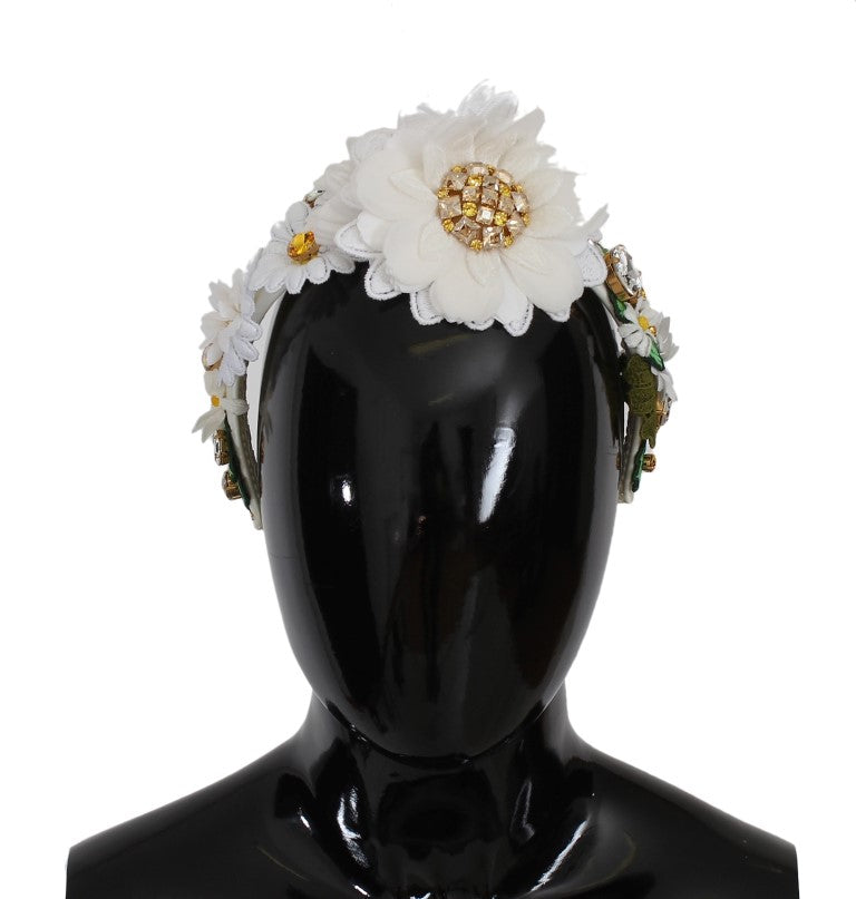 Dolce & Gabbana Sunflower Crystal Luxury Headband - Luksuslaukut ja asusteet Dolce & Gabbana - Tutustu YVES JAVANNI® 