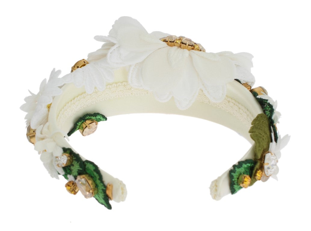 Dolce & Gabbana Sunflower Crystal Luxury Headband - Luksuslaukut ja asusteet Dolce & Gabbana - Tutustu YVES JAVANNI® 