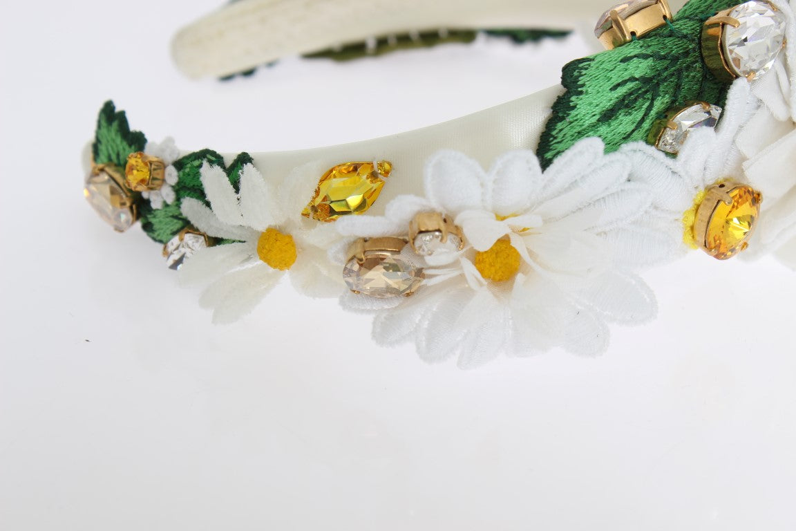 Dolce & Gabbana Sunflower Crystal Luxury Headband - Luksuslaukut ja asusteet Dolce & Gabbana - Tutustu YVES JAVANNI® 