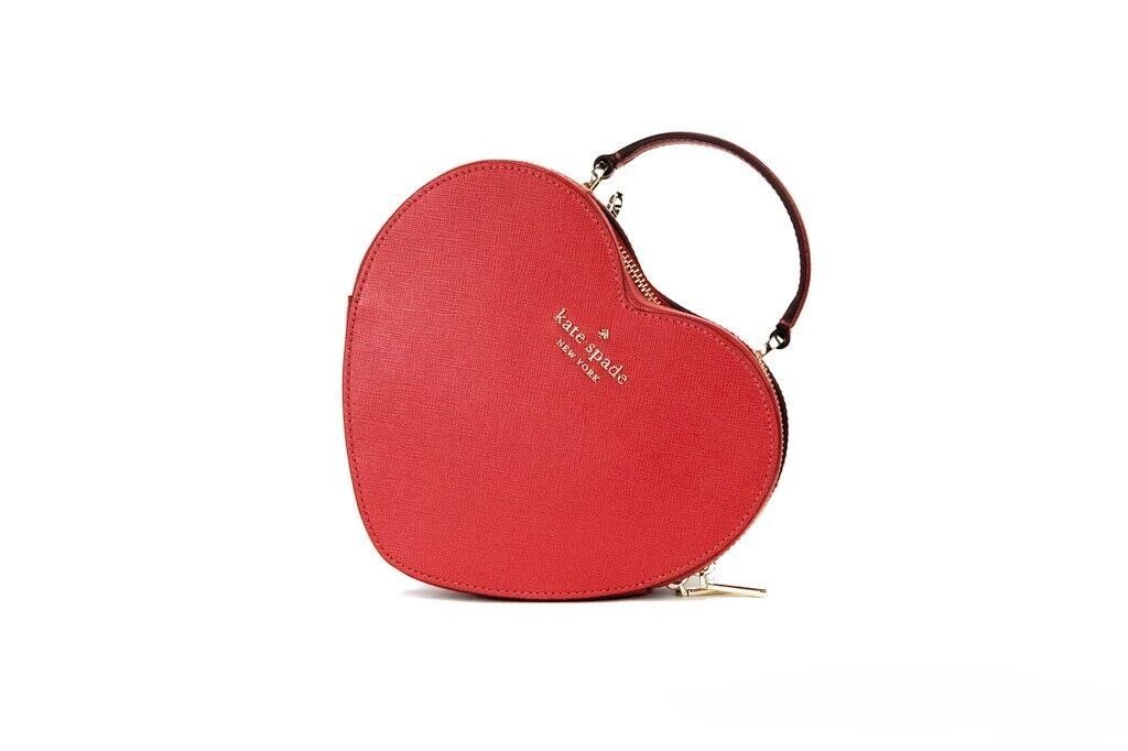 Kate Spade Love Shack Candied Cherry Saffiano Top Handle Heart Crossbody Handbag Red - Luksuslaukut ja asusteet Kate Spade - Tutustu YVES JAVANNI® 