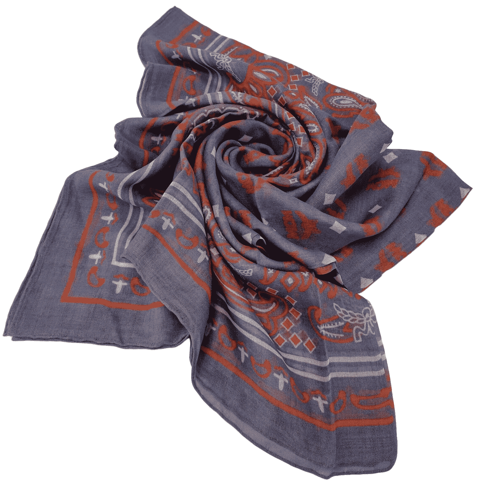 MCM Stonewash Modal Silk Paisley Print Jacquard Scarf - Luksusmuotia MCM - Tutustu YVES JAVANNI® 