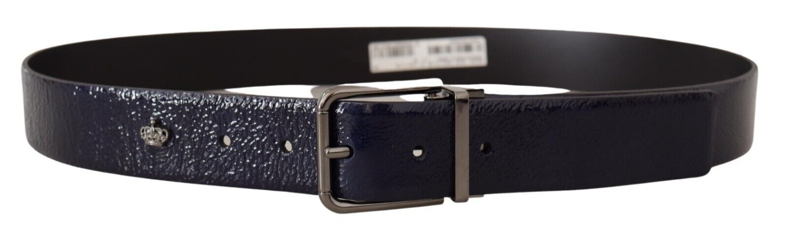 Dolce & Gabbana Elegant Blue Leather Belt with Silver Buckle - Luksusmuotia Dolce & Gabbana - Tutustu YVES JAVANNI® 