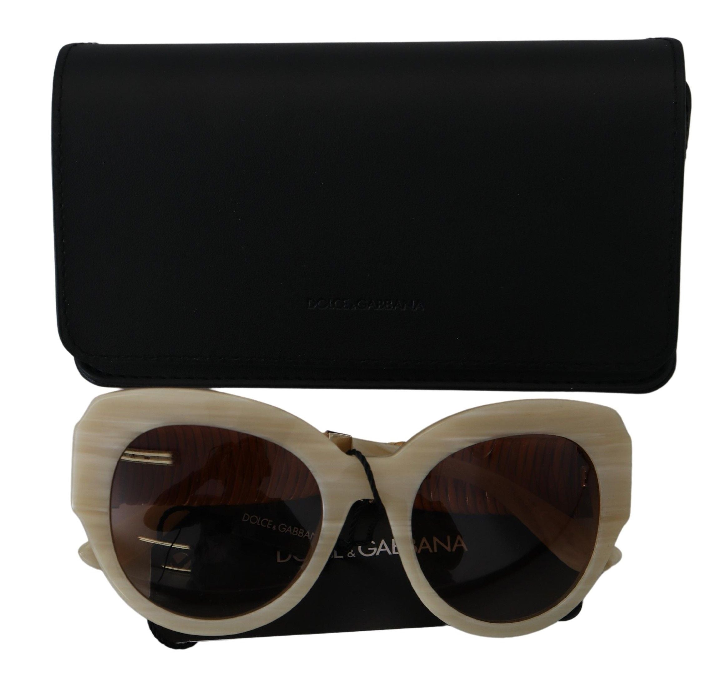 Dolce & Gabbana Beige Chic Acetate Women's Sunglasses - Luksusmuotia Dolce & Gabbana - Tutustu YVES JAVANNI® 