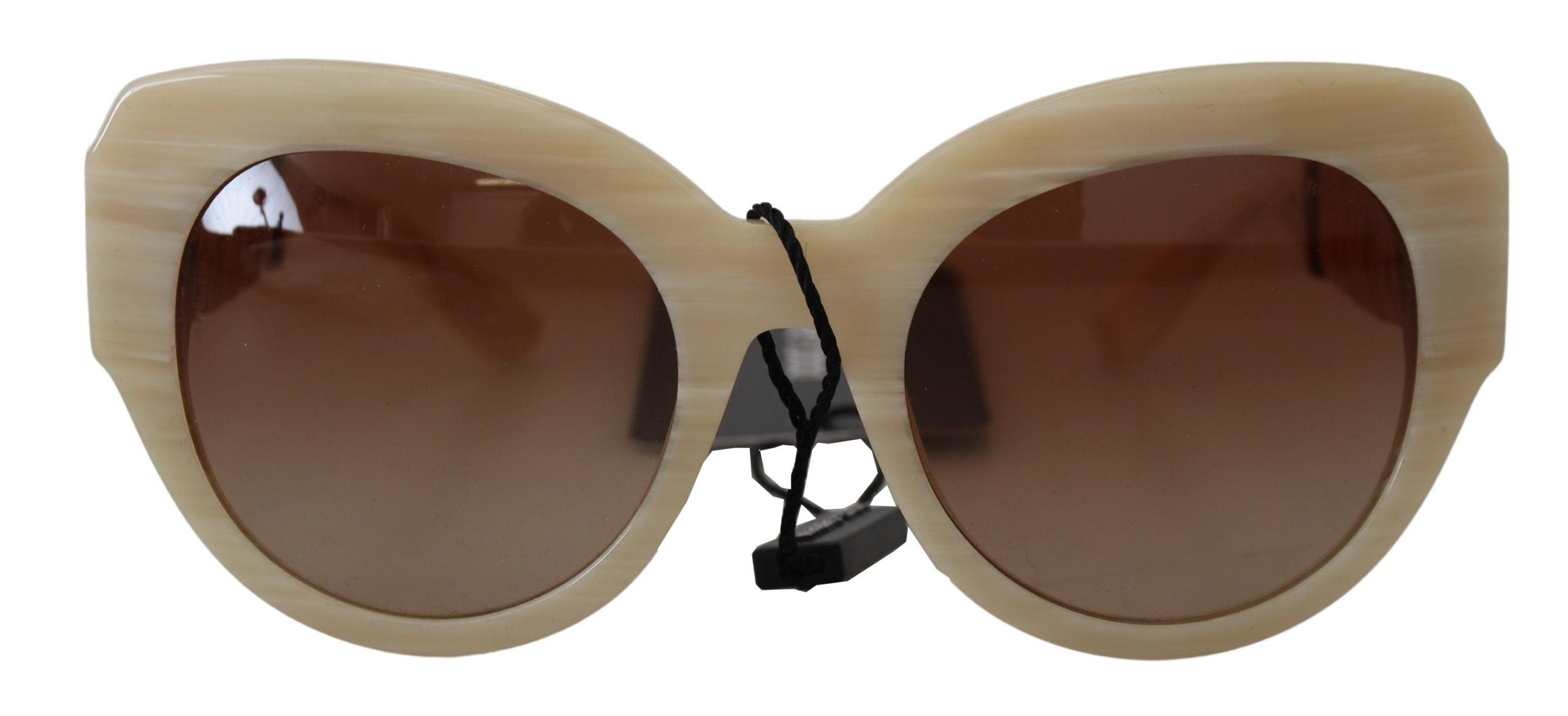 Dolce & Gabbana Beige Chic Acetate Women's Sunglasses - Luksusmuotia Dolce & Gabbana - Tutustu YVES JAVANNI® 