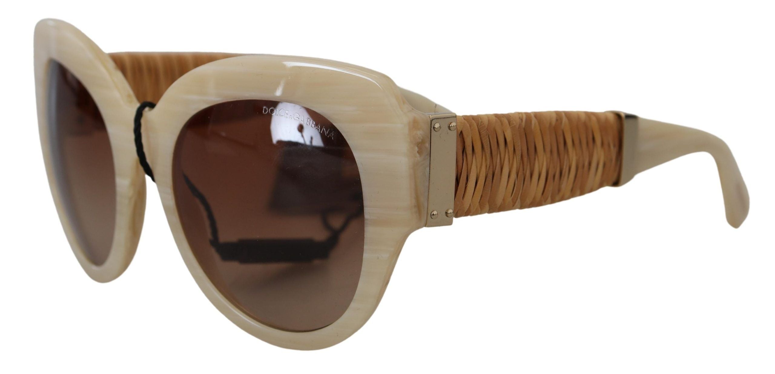 Dolce & Gabbana Beige Chic Acetate Women's Sunglasses - Luksusmuotia Dolce & Gabbana - Tutustu YVES JAVANNI® 