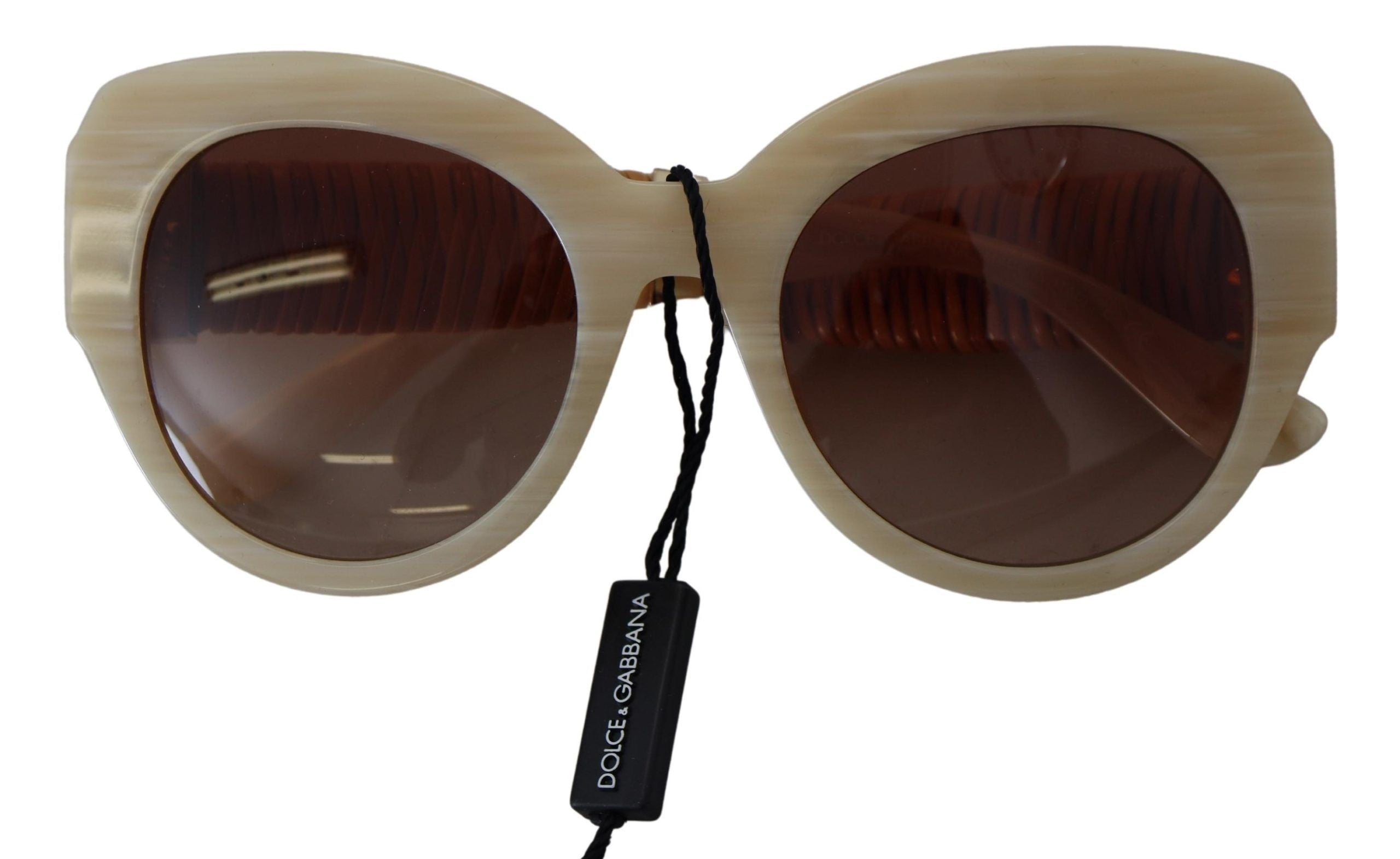 Dolce & Gabbana Beige Chic Acetate Women's Sunglasses - Luksusmuotia Dolce & Gabbana - Tutustu YVES JAVANNI® 