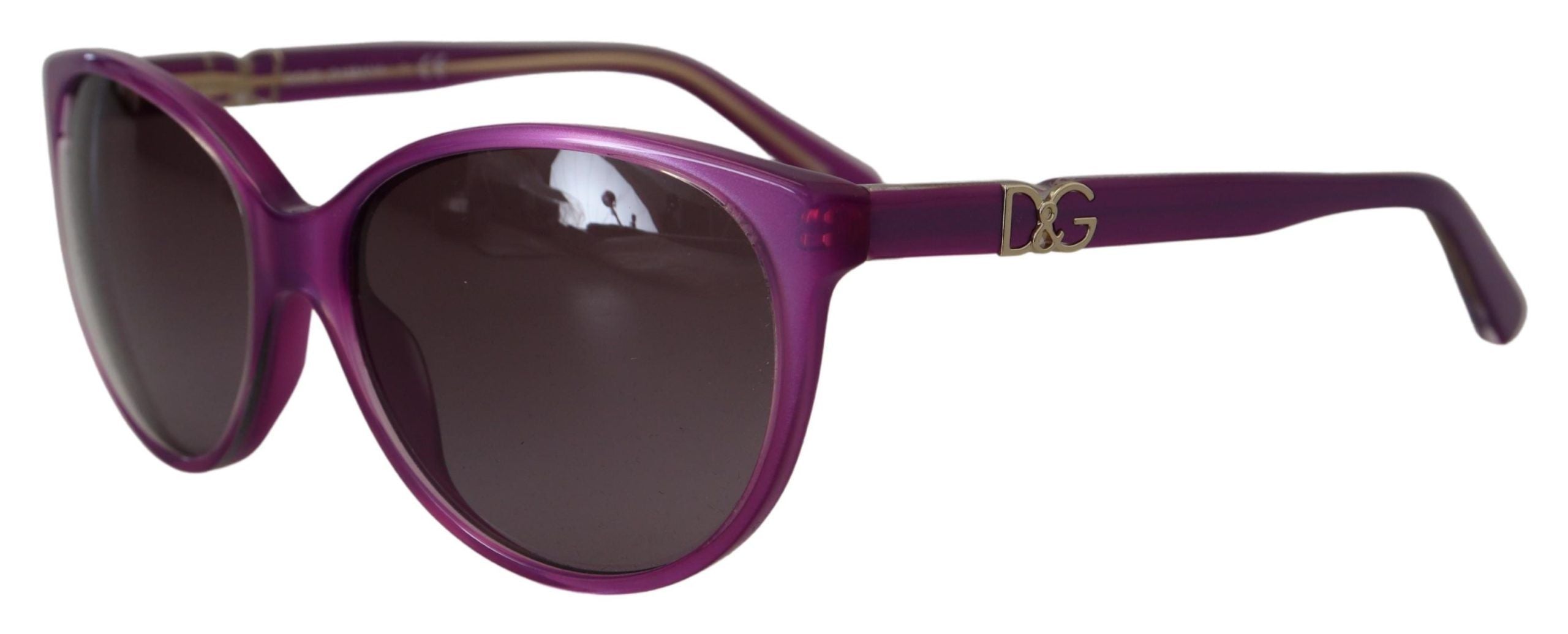 Dolce & Gabbana Chic Purple Acetate Round Sunglasses - Luksuslaukut ja asusteet Dolce & Gabbana - Tutustu YVES JAVANNI® 