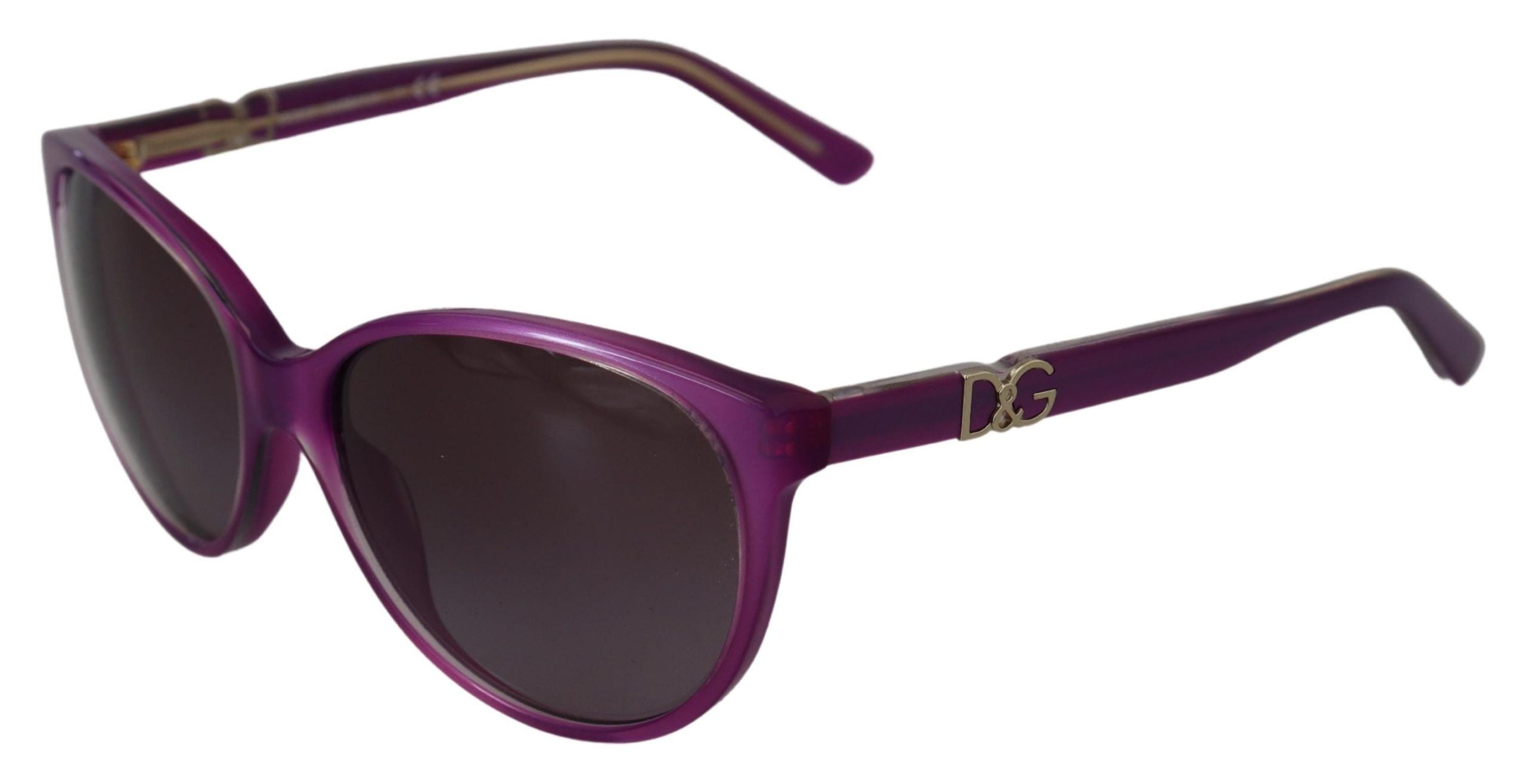 Dolce & Gabbana Chic Purple Acetate Round Sunglasses - Luksuslaukut ja asusteet Dolce & Gabbana - Tutustu YVES JAVANNI® 