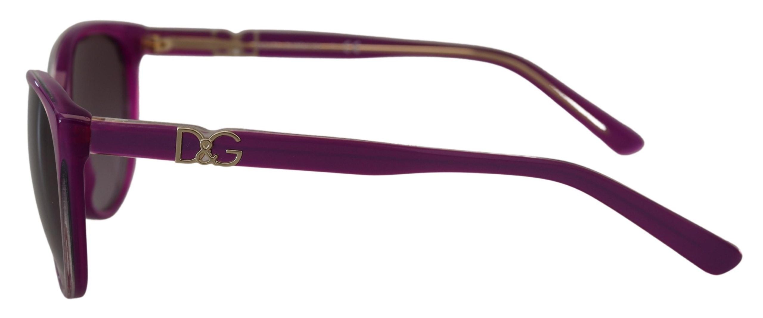 Dolce & Gabbana Chic Purple Acetate Round Sunglasses - Luksuslaukut ja asusteet Dolce & Gabbana - Tutustu YVES JAVANNI® 