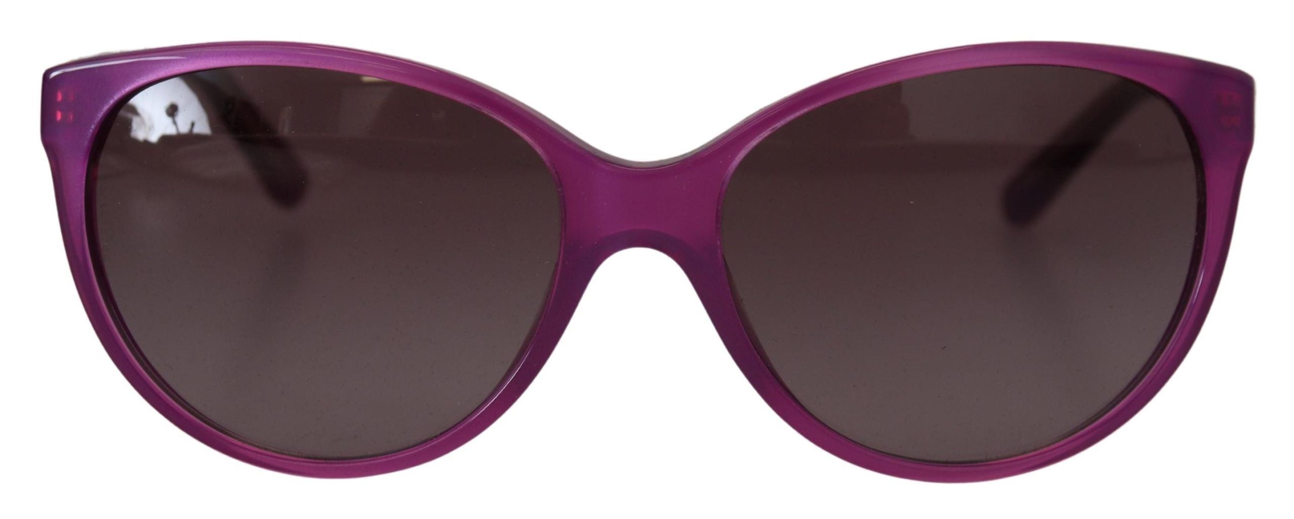 Dolce & Gabbana Chic Purple Acetate Round Sunglasses - Luksuslaukut ja asusteet Dolce & Gabbana - Tutustu YVES JAVANNI® 