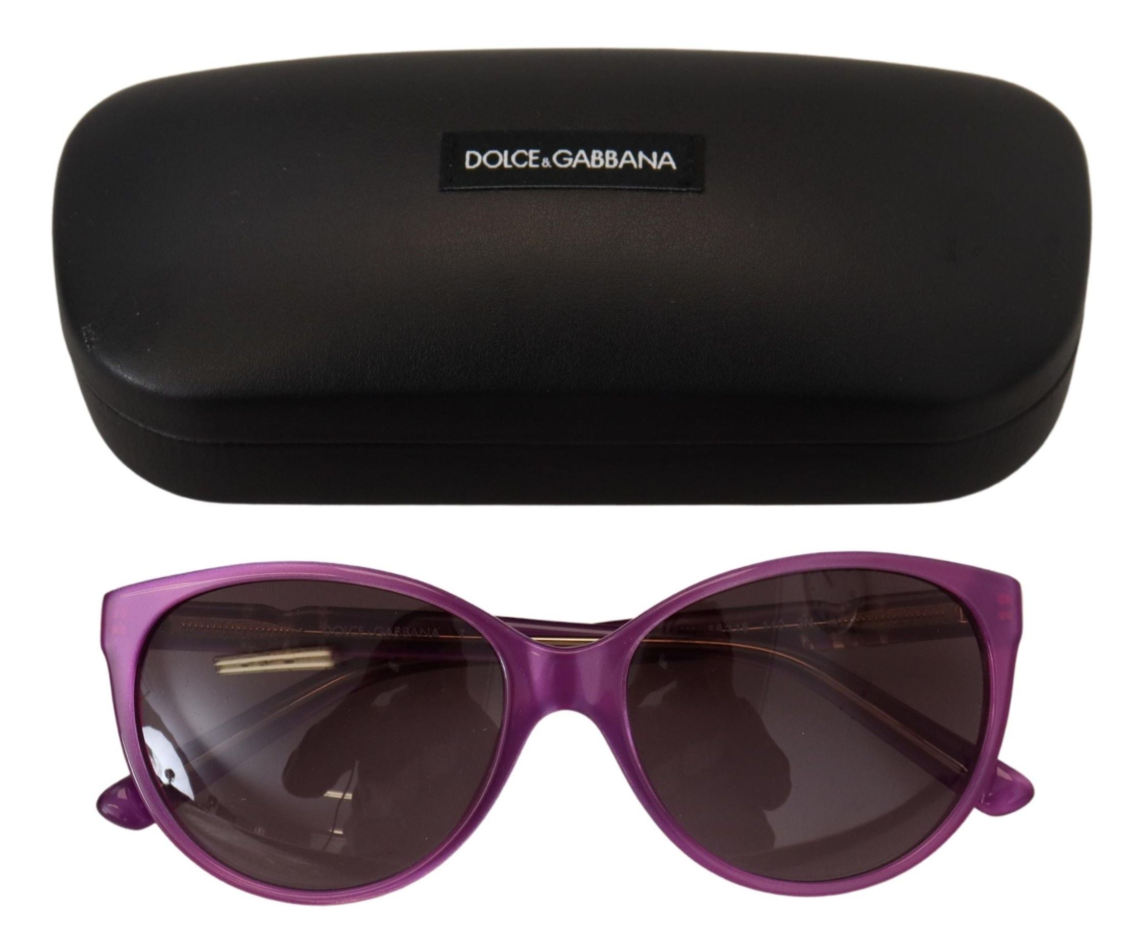 Dolce & Gabbana Chic Purple Acetate Round Sunglasses - Luksuslaukut ja asusteet Dolce & Gabbana - Tutustu YVES JAVANNI® 