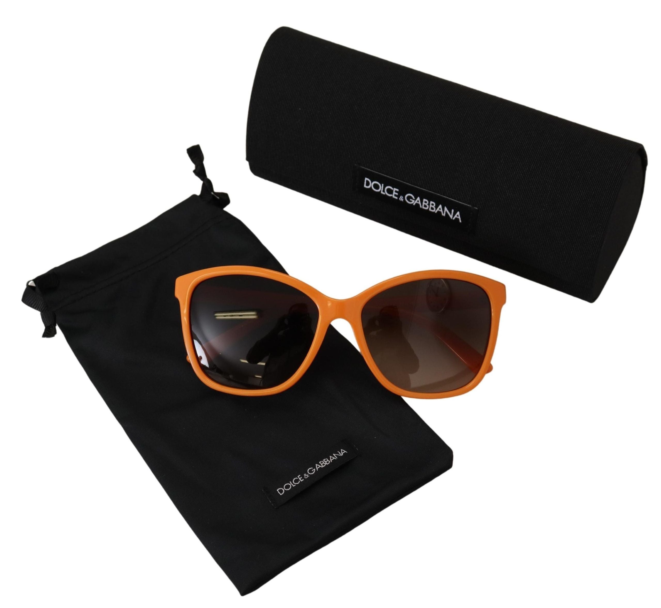 Dolce & Gabbana Chic Orange Round Sunglasses for Women - Luksuslaukut ja asusteet Dolce & Gabbana - Tutustu YVES JAVANNI® 